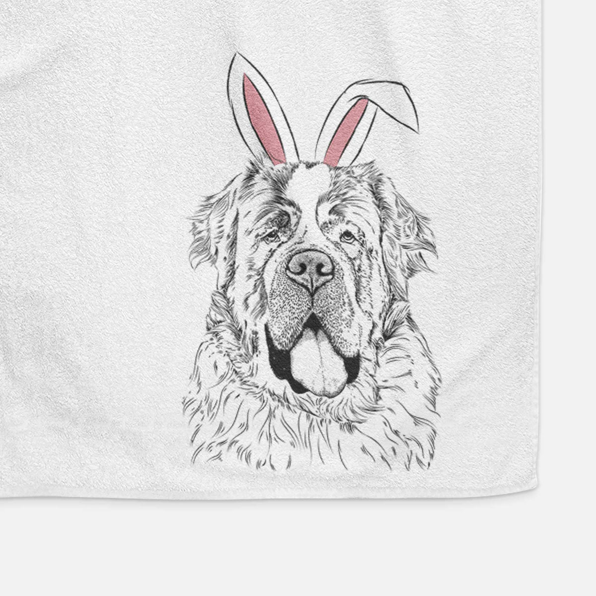 Hoss the Saint Bernard Decorative Hand Towel