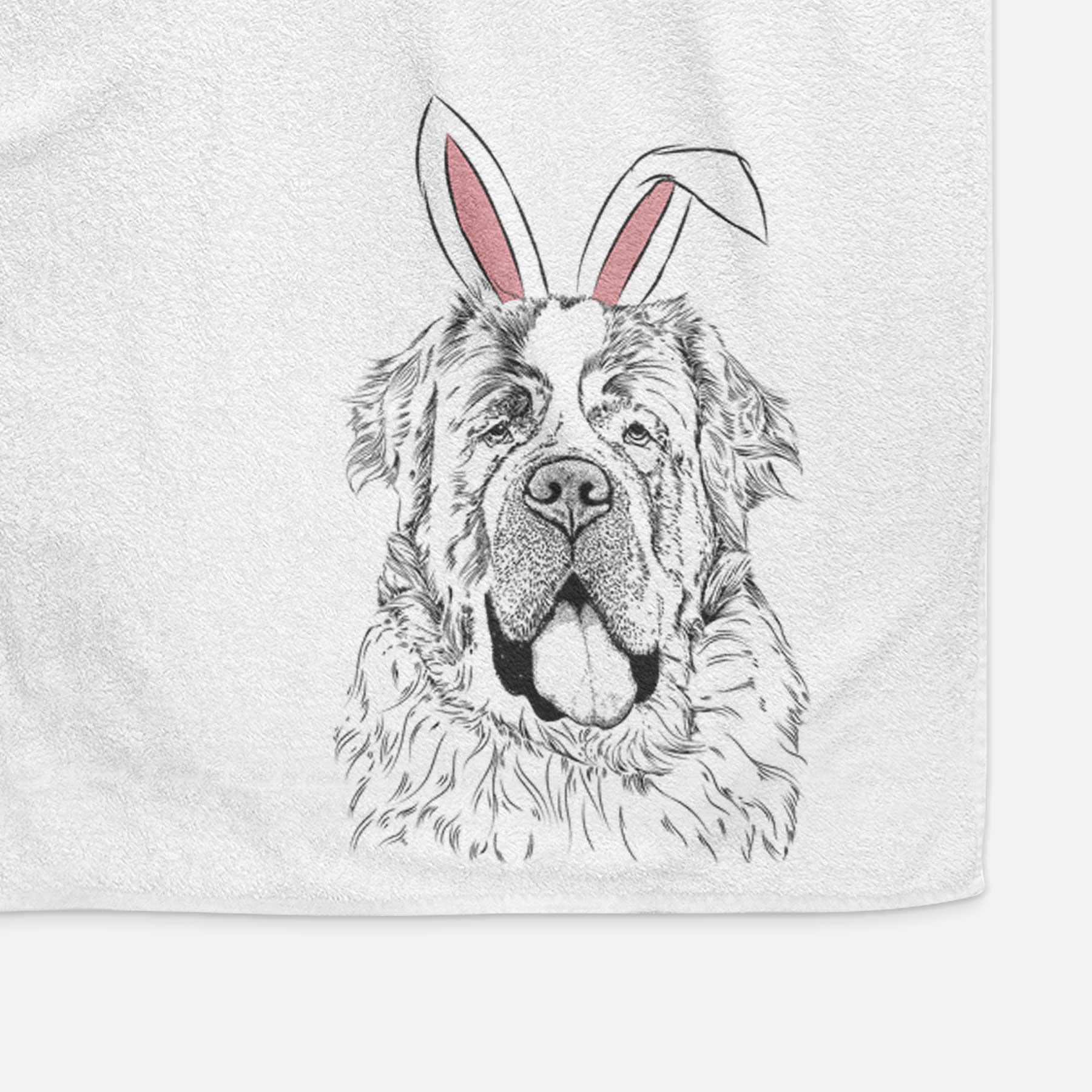 Hoss the Saint Bernard Decorative Hand Towel