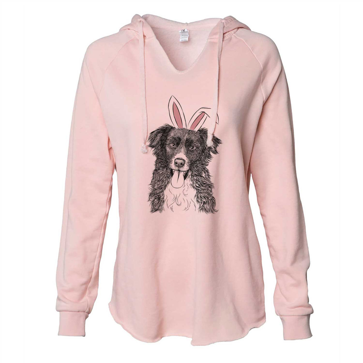 Easter Indi the Border Collie - Cali Wave Hooded Sweatshirt