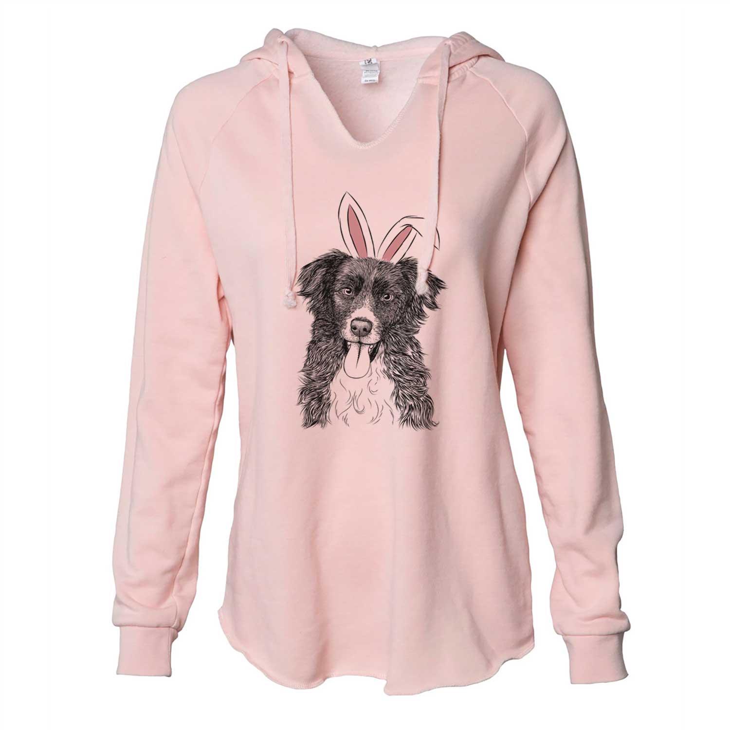 Easter Indi the Border Collie - Cali Wave Hooded Sweatshirt