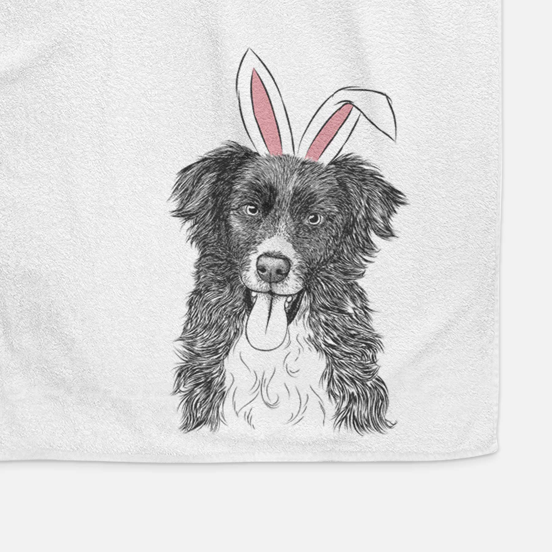 Indi the Border Collie Decorative Hand Towel