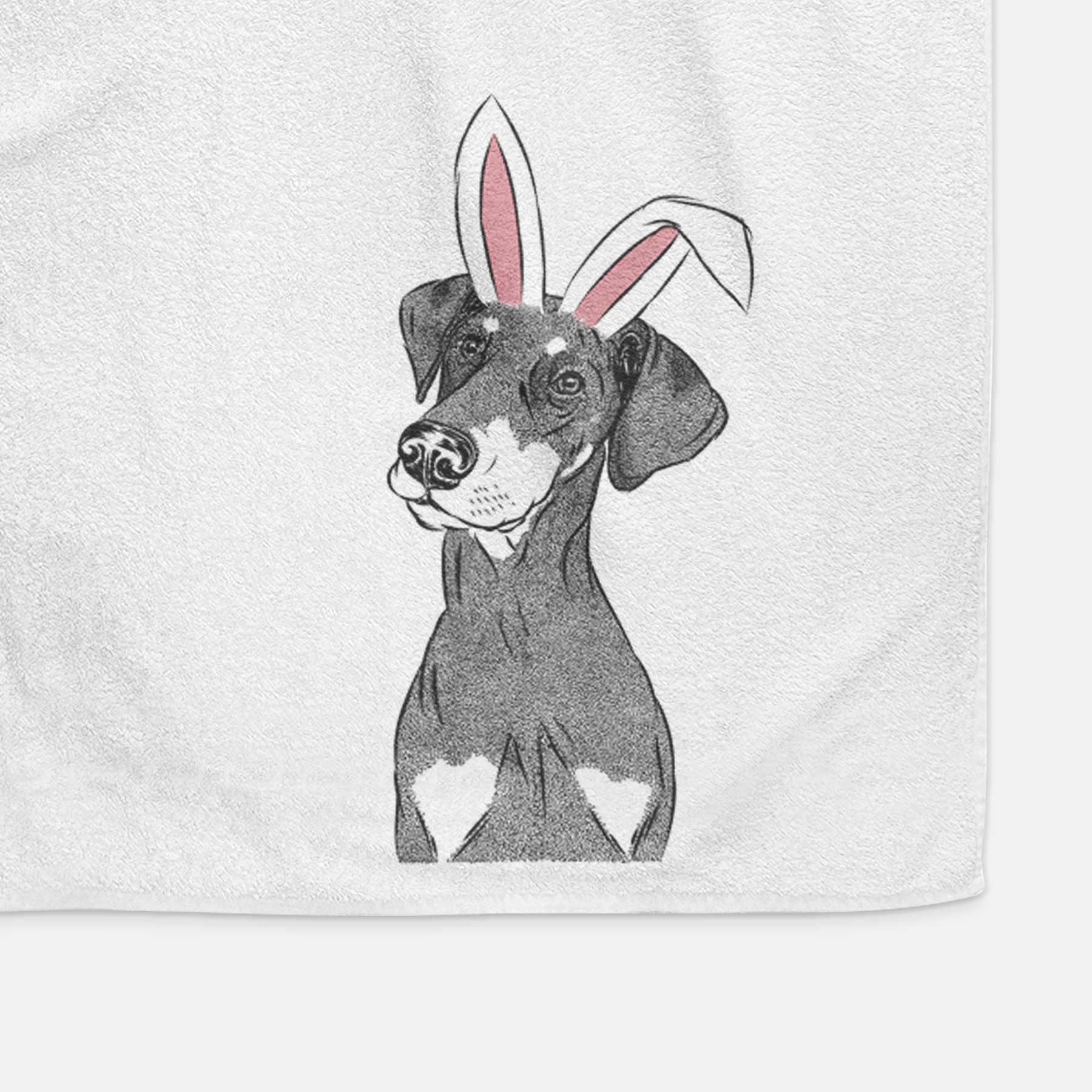 Iroh the Doberman Pinscher Decorative Hand Towel