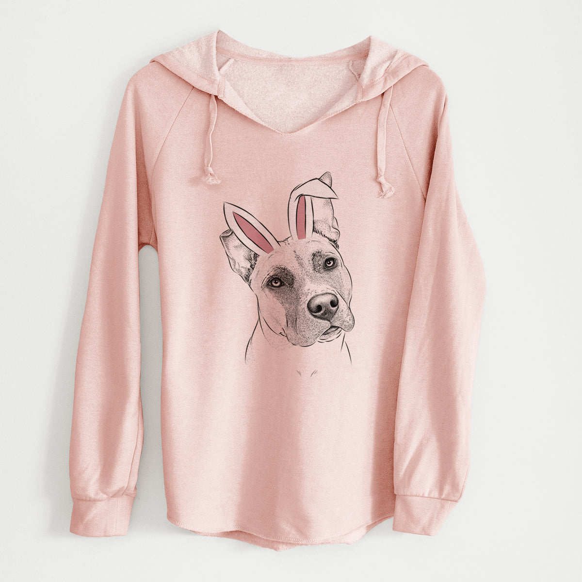 Easter Ivy the Pitbull Mix - Cali Wave Hooded Sweatshirt