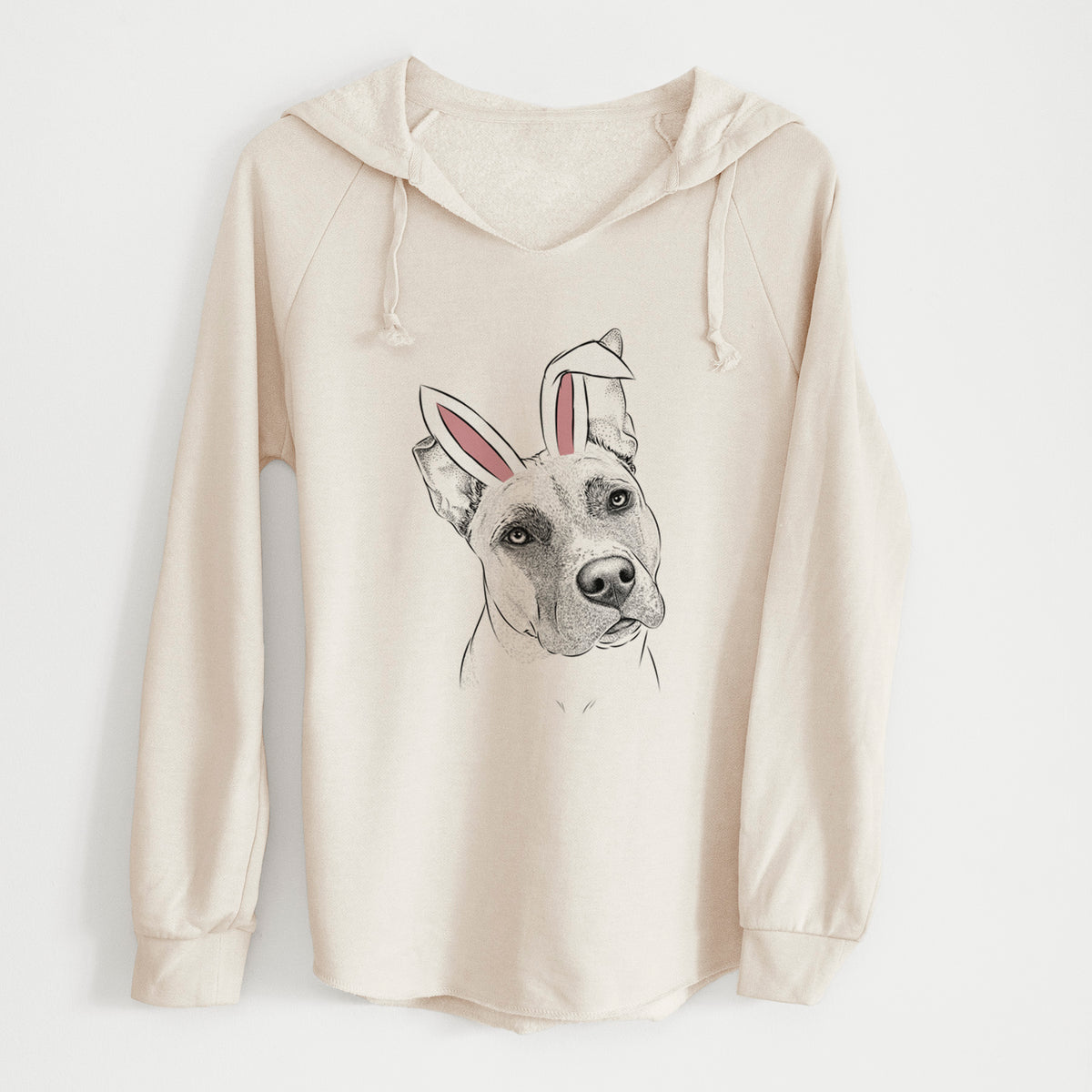 Easter Ivy the Pitbull Mix - Cali Wave Hooded Sweatshirt