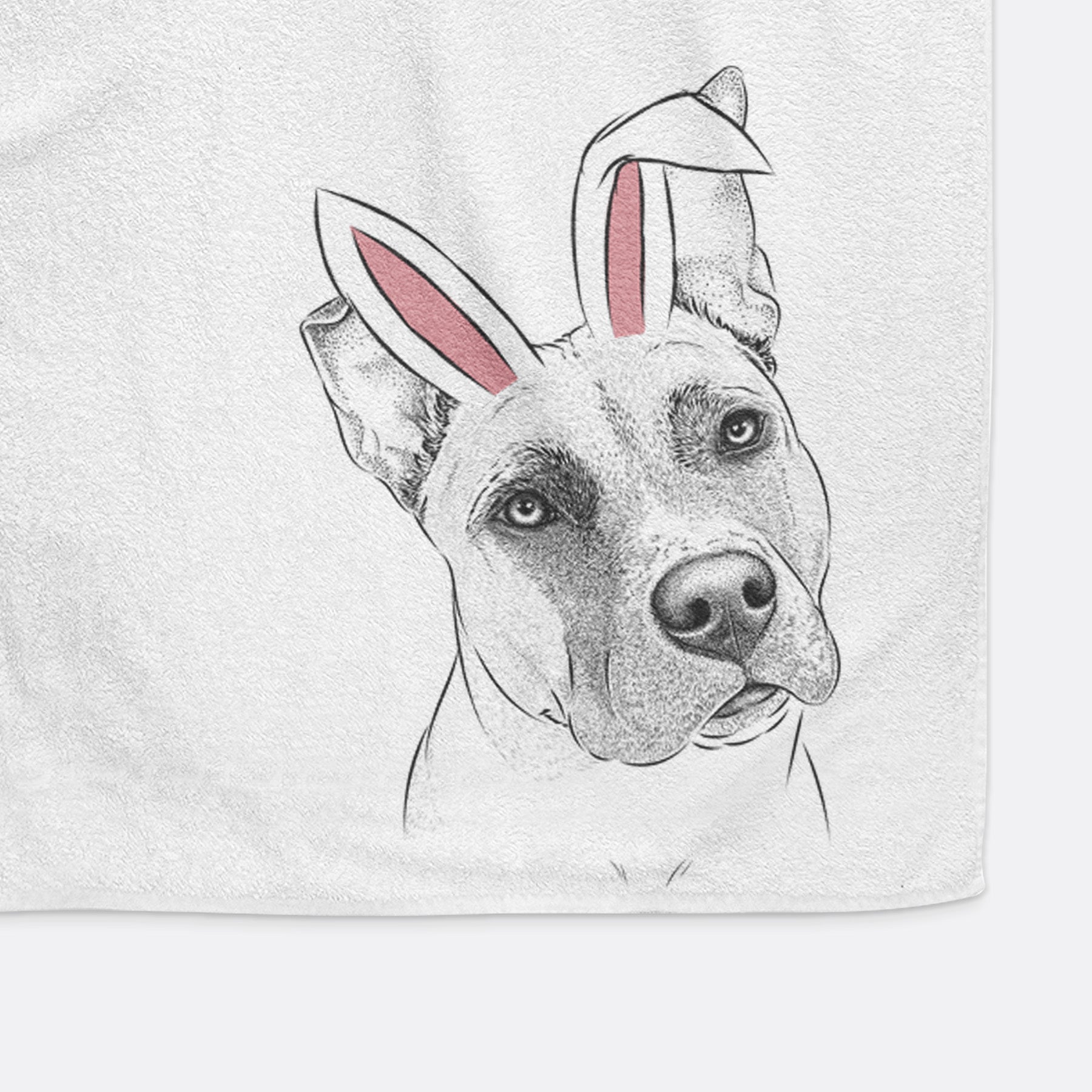 Ivy the Pitbull Mix Decorative Hand Towel