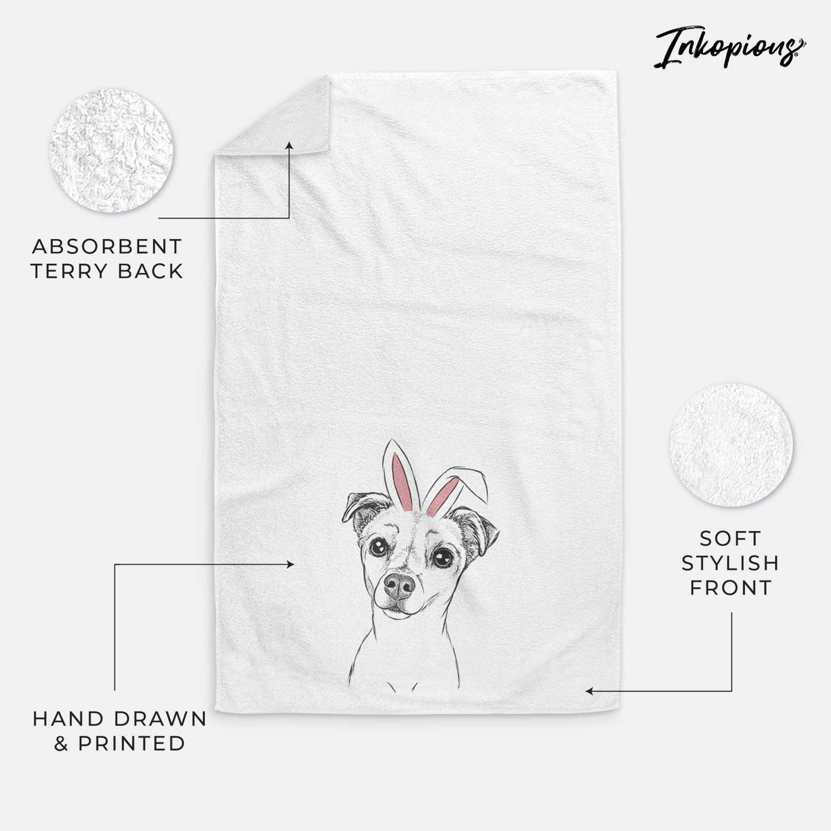 Izzy the Chiweenie Decorative Hand Towel