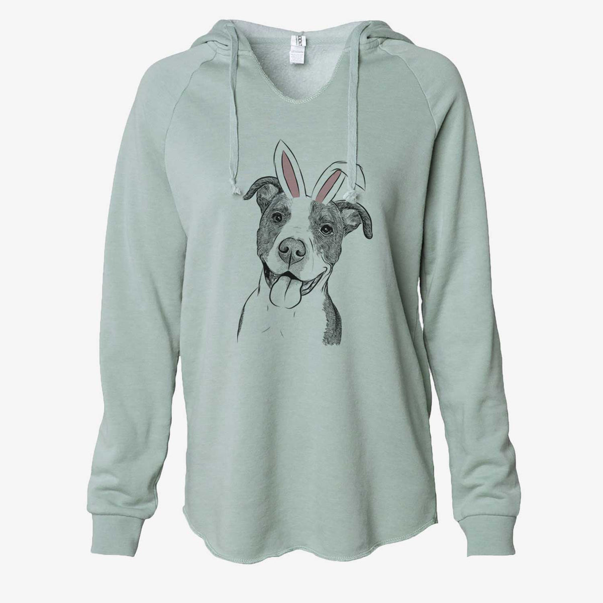 Easter Jax the American Pitbull Terrier Mix - Cali Wave Hooded Sweatshirt
