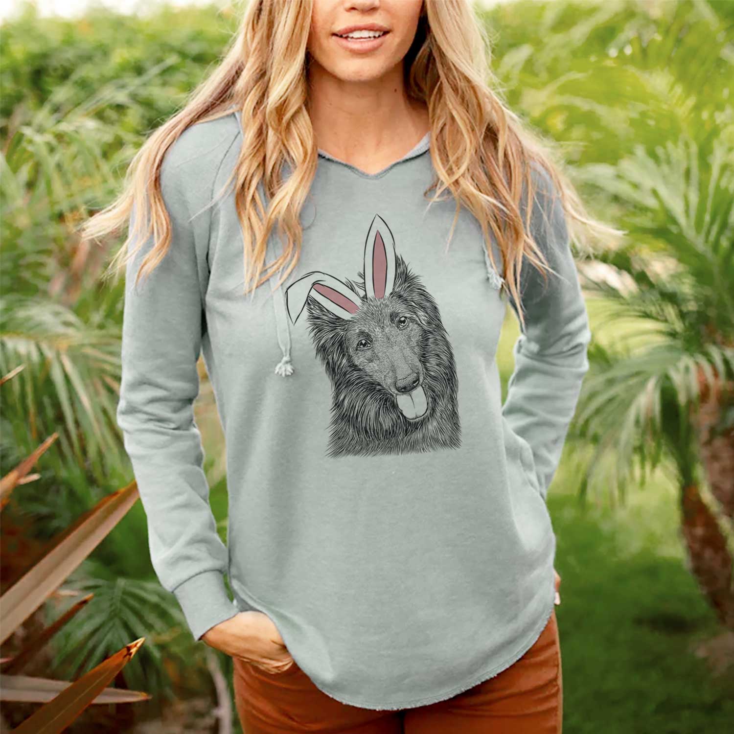 Easter Jaxx the Belgian Tervuren - Cali Wave Hooded Sweatshirt