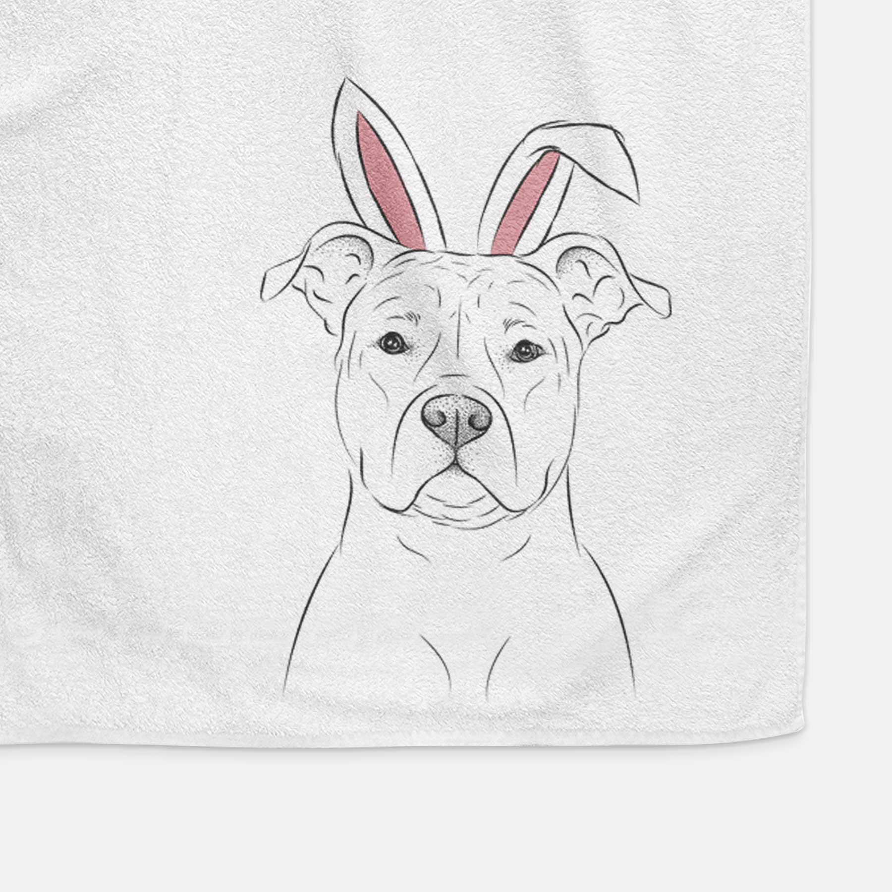 Jethro the American Staffordshire Terrier Decorative Hand Towel