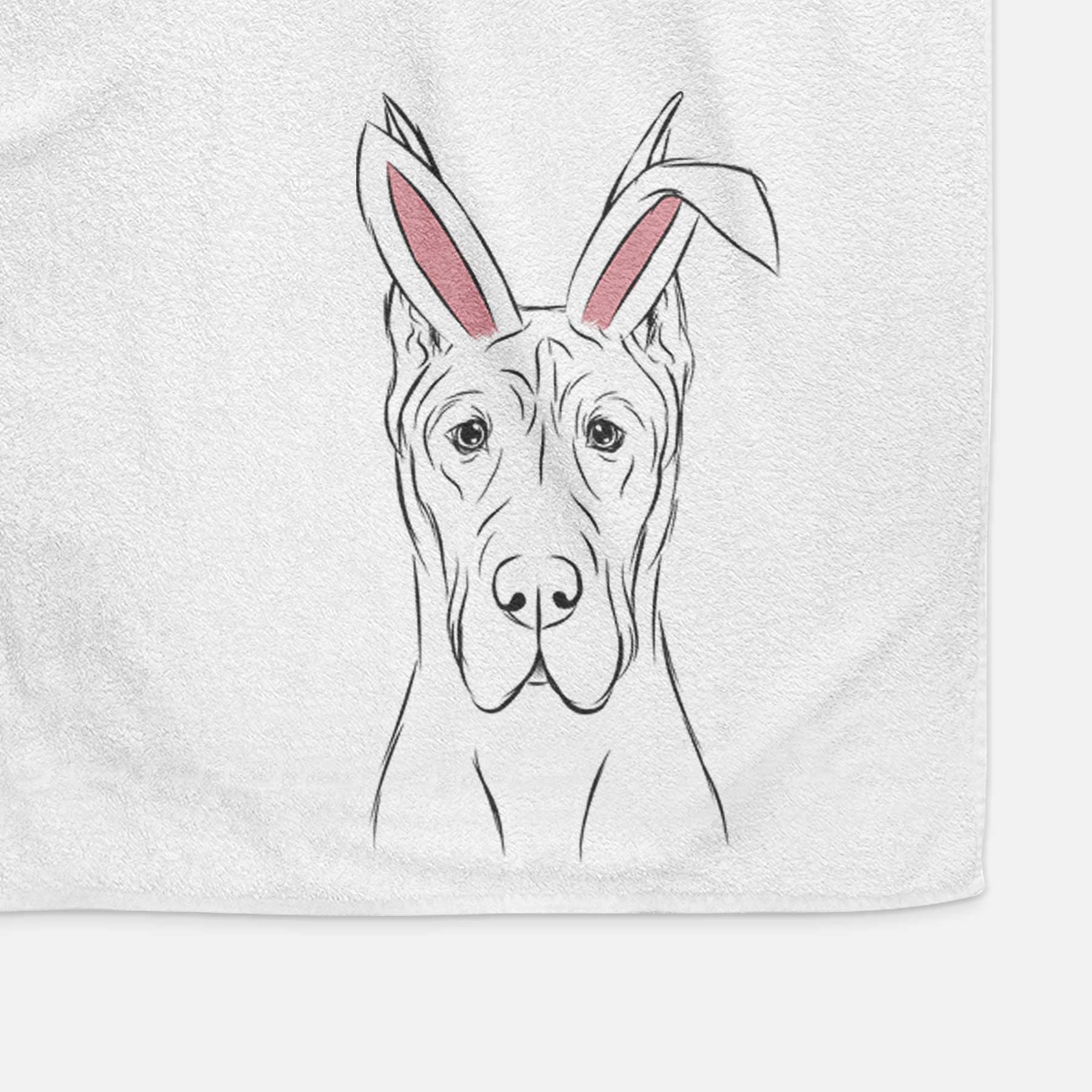 Jude the Great Dane Decorative Hand Towel