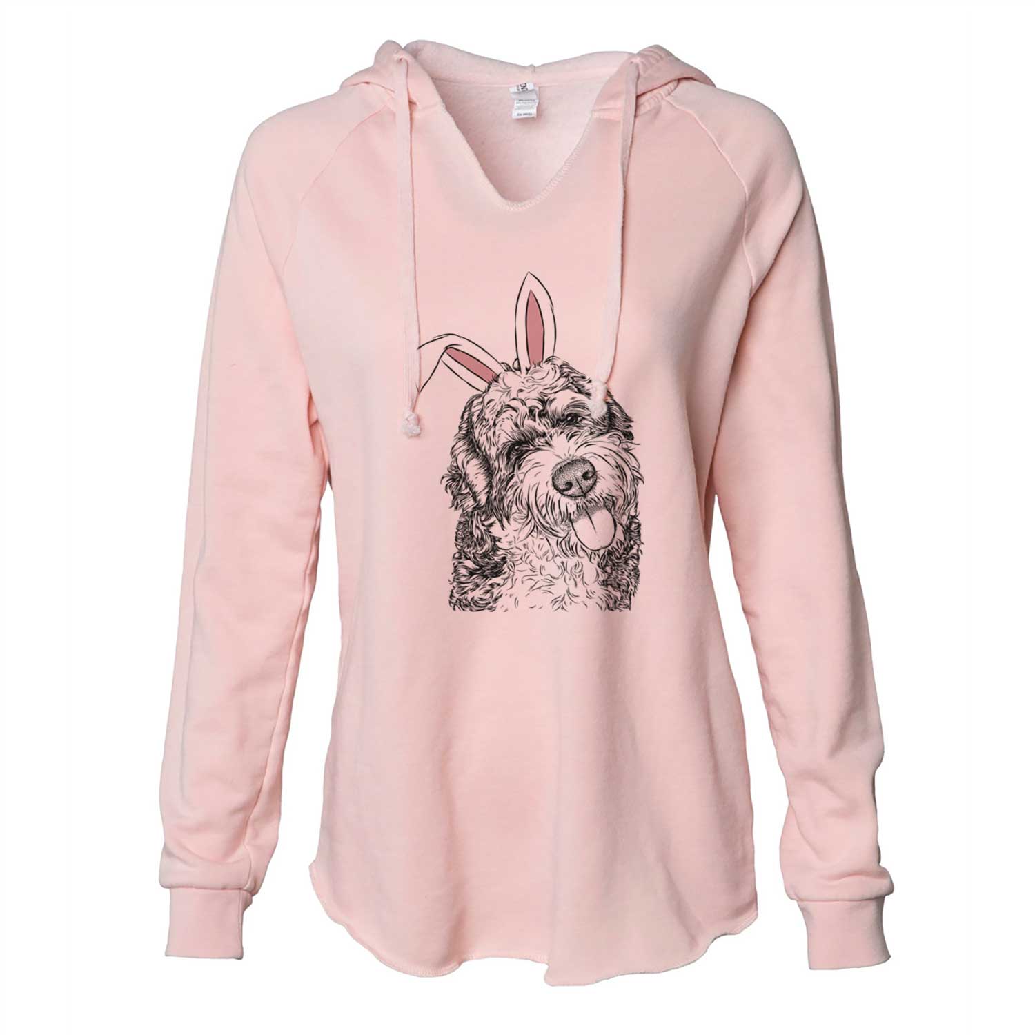 Easter Kaci the Bernedoodle - Cali Wave Hooded Sweatshirt