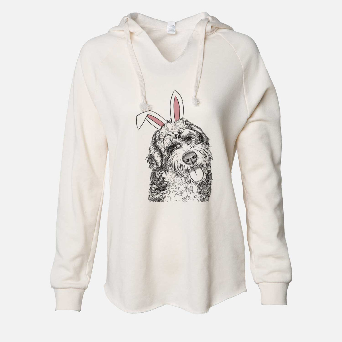 Easter Kaci the Bernedoodle - Cali Wave Hooded Sweatshirt