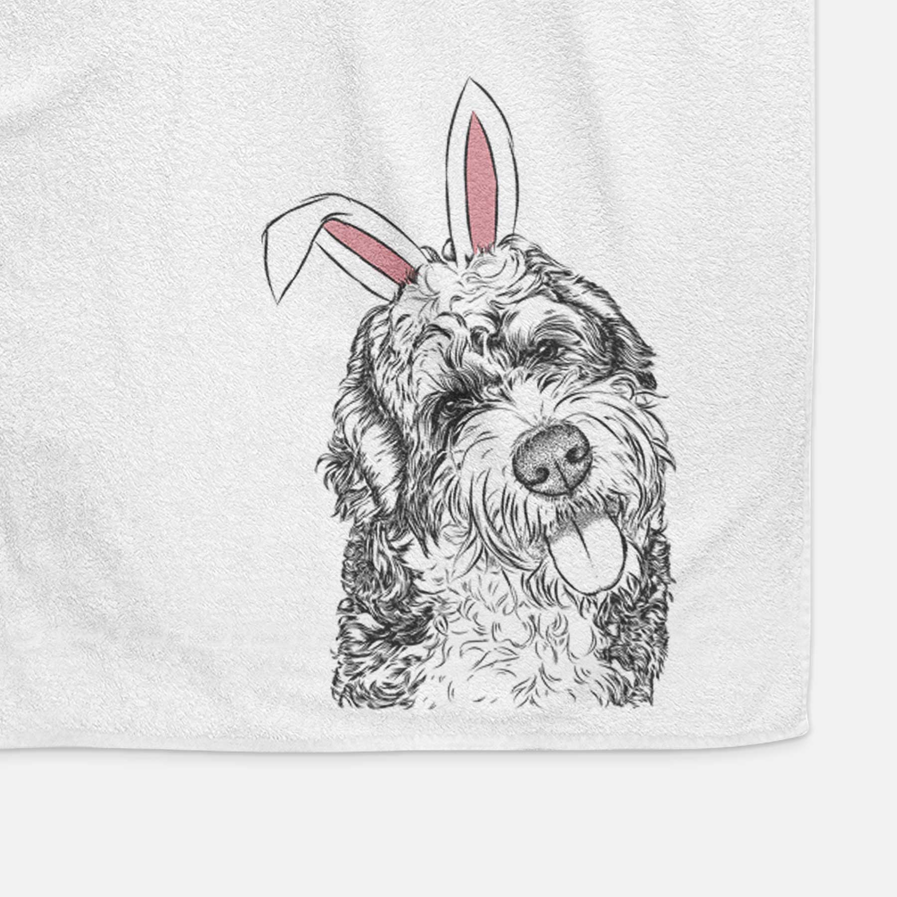 Kaci the Bernedoodle Decorative Hand Towel