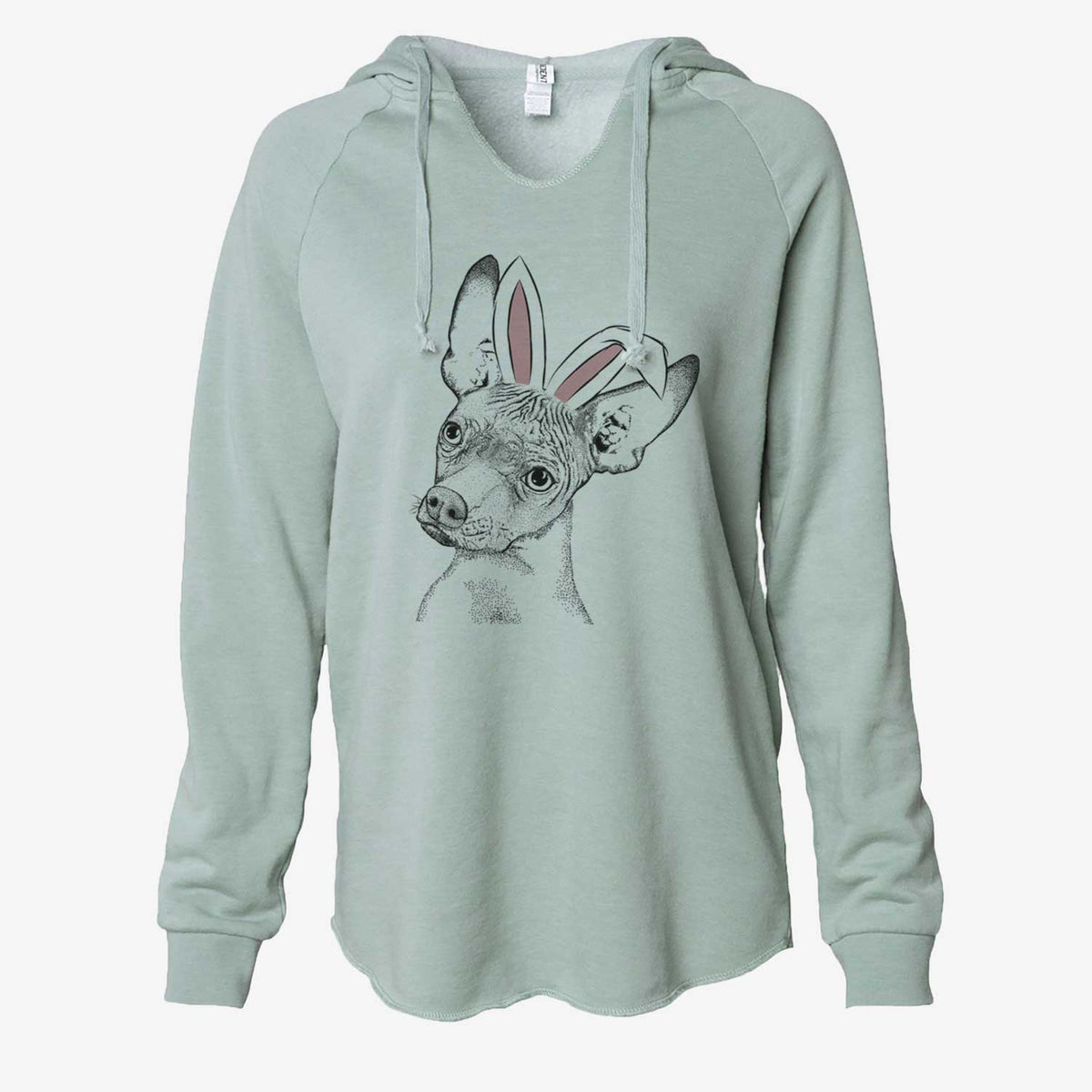 Easter Kahlo the Xoloitzcuintli - Cali Wave Hooded Sweatshirt