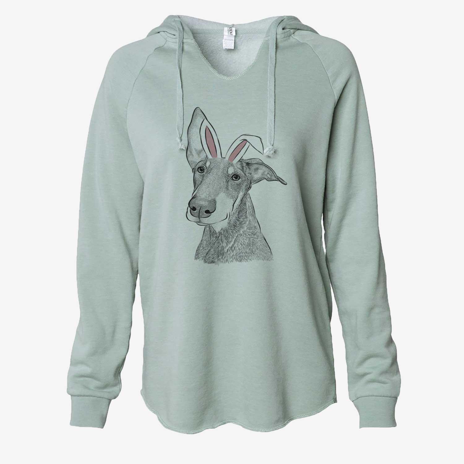 Easter Kain the Doberman Pinscher - Cali Wave Hooded Sweatshirt