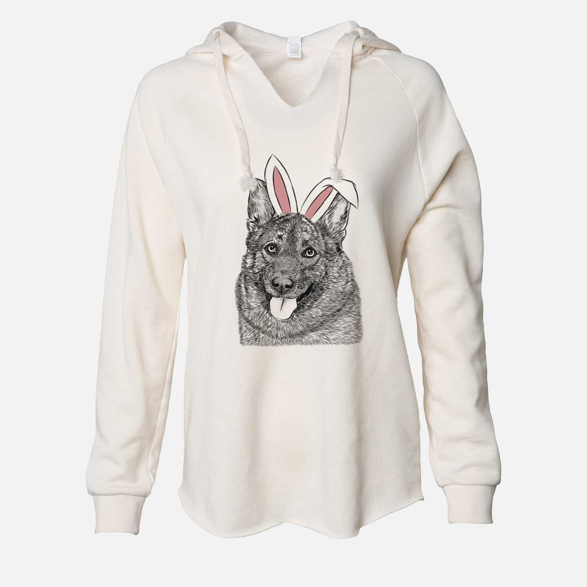 Easter Kasia the Norwegian Elkhound - Cali Wave Hooded Sweatshirt