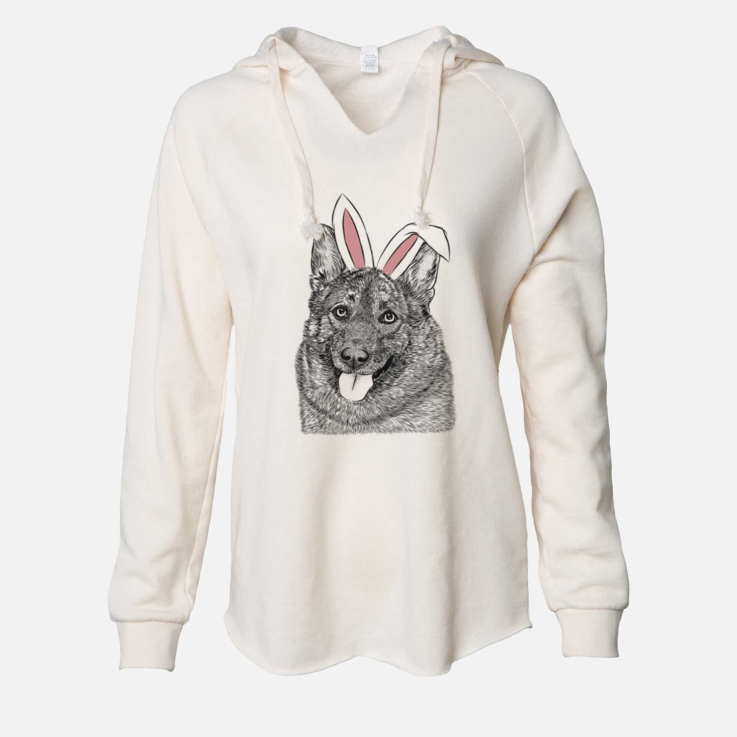 Easter Kasia the Norwegian Elkhound - Cali Wave Hooded Sweatshirt