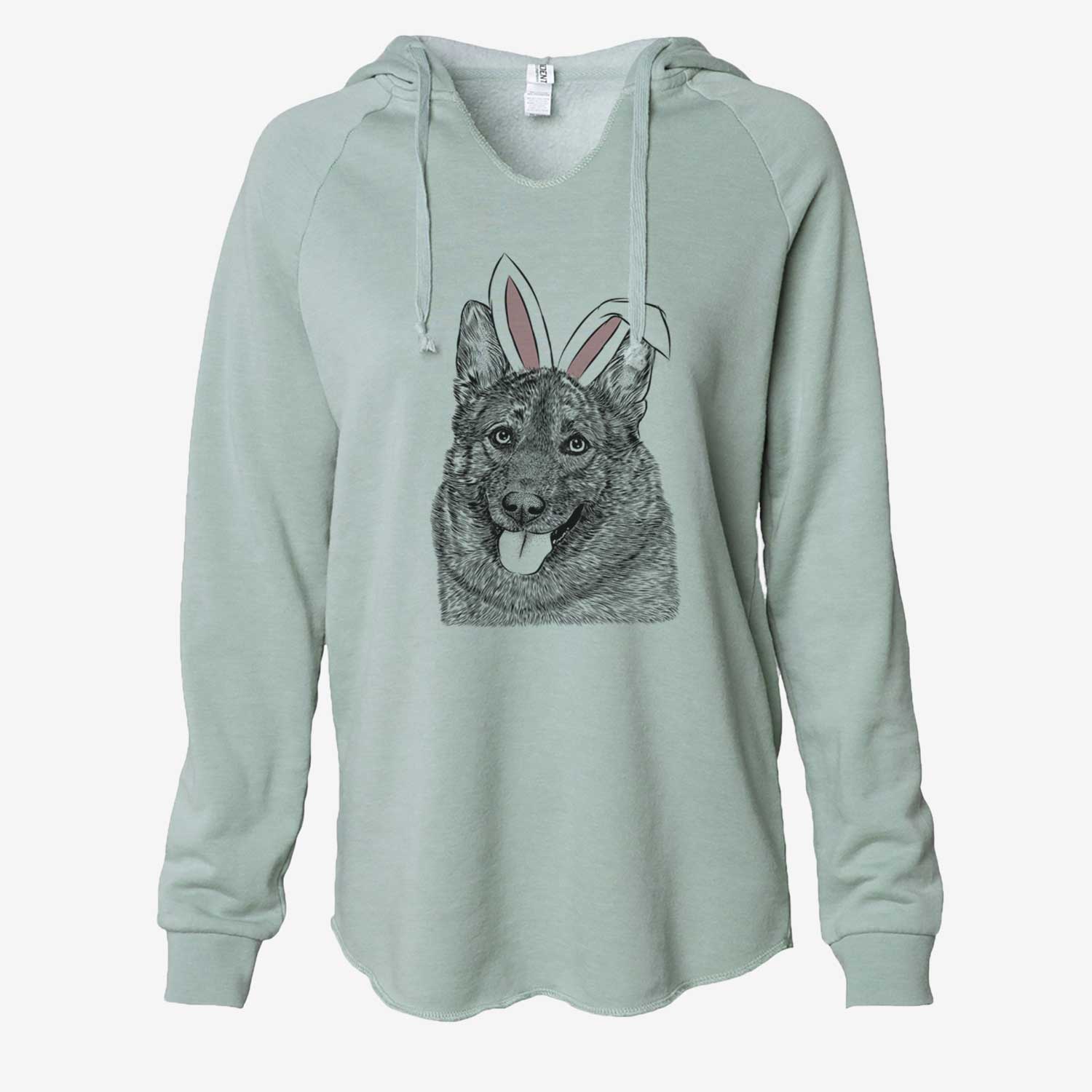 Easter Kasia the Norwegian Elkhound - Cali Wave Hooded Sweatshirt