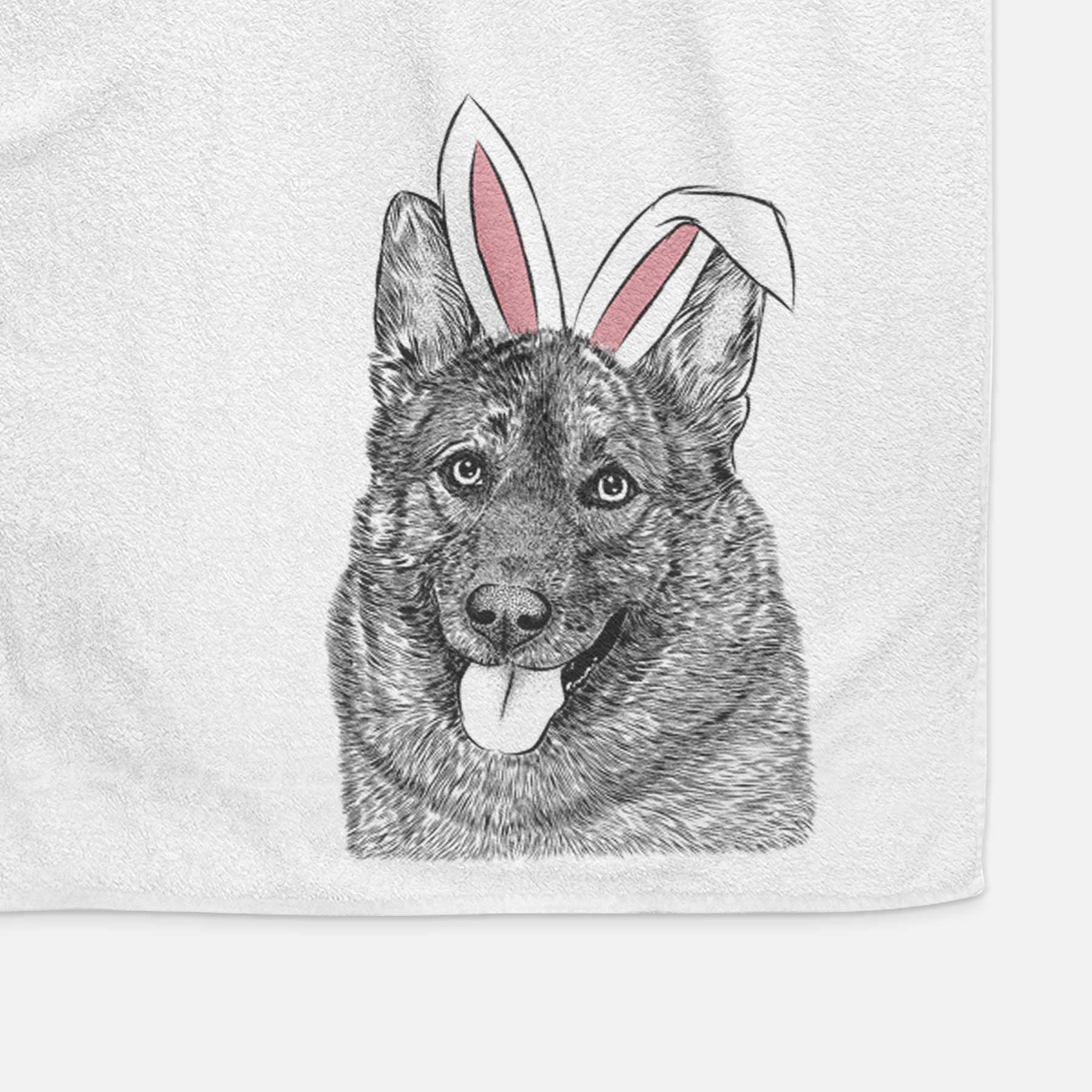 Kasia the Norwegian Elkhound Decorative Hand Towel