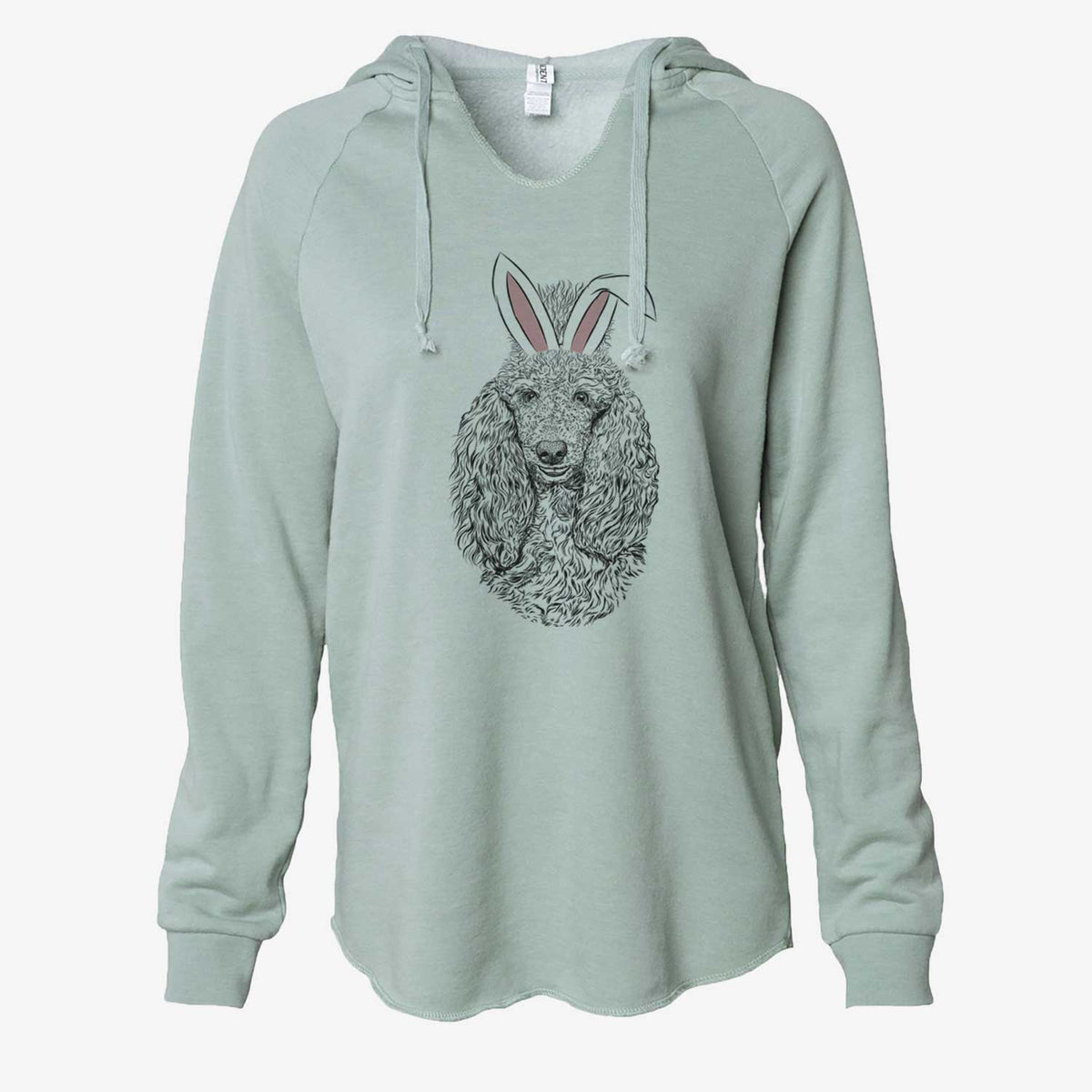 Easter Kenna the Standard Poodle - Cali Wave Hooded Sweatshirt