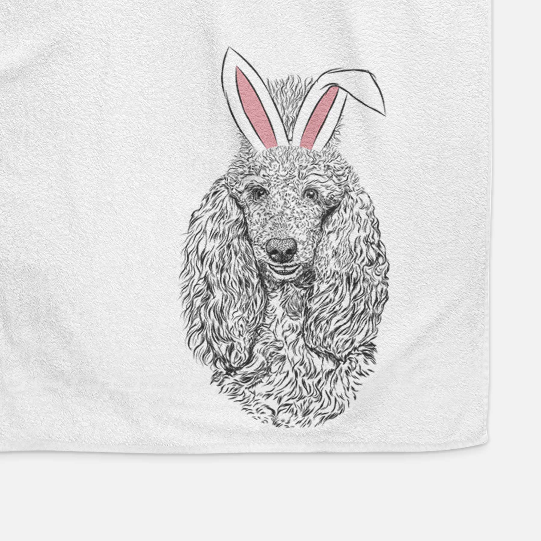 Kenna the Standard Poodle Decorative Hand Towel