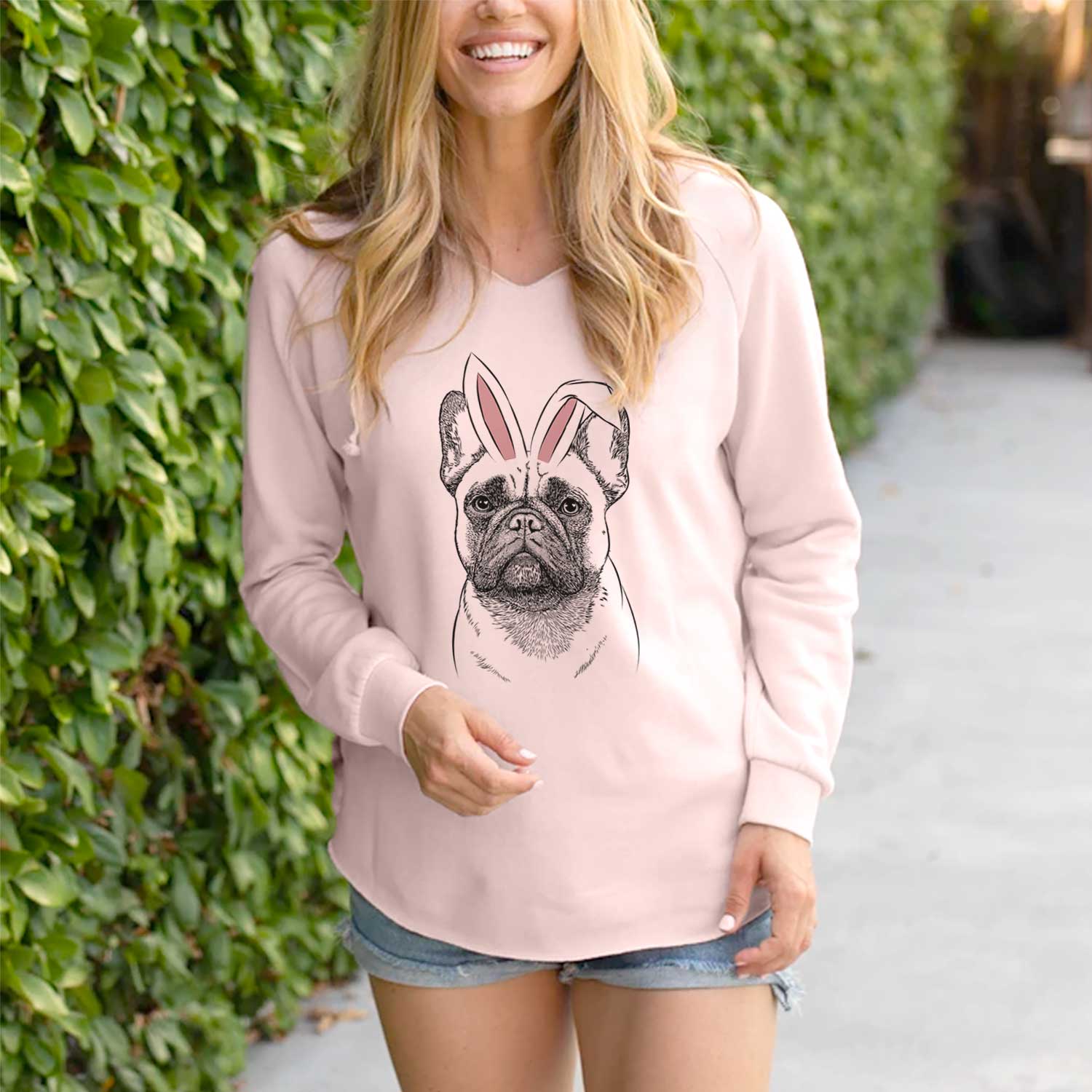 Easter Kingsleigh the French Bulldog - Cali Wave Hooded Sweatshirt