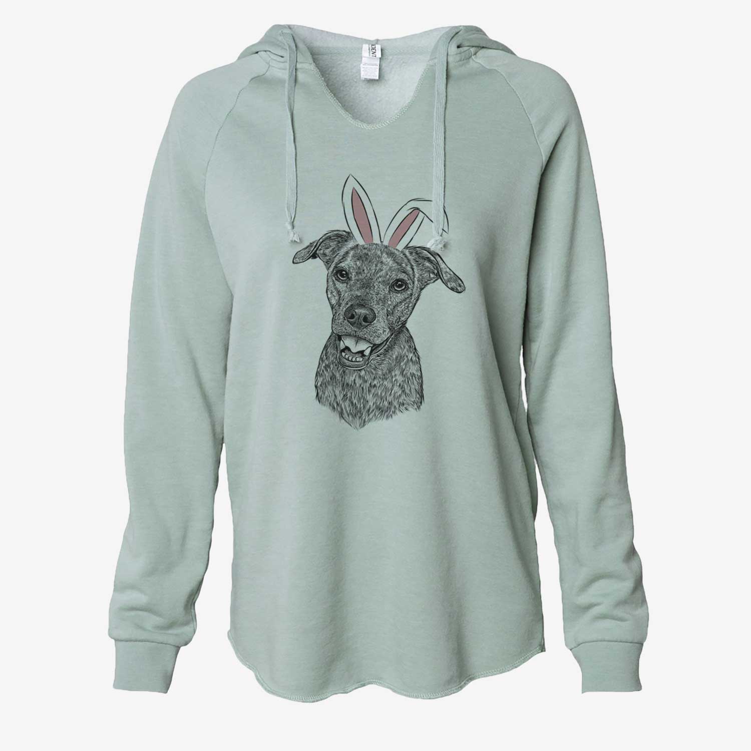 Easter Kirby the Mountain Cur Mix - Cali Wave Hooded Sweatshirt