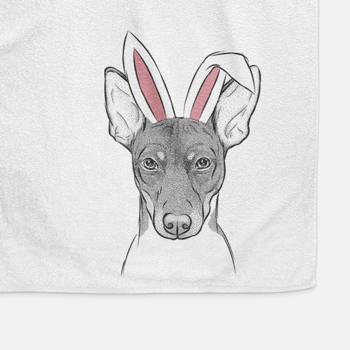 Knox the Rat Terrier Decorative Hand Towel