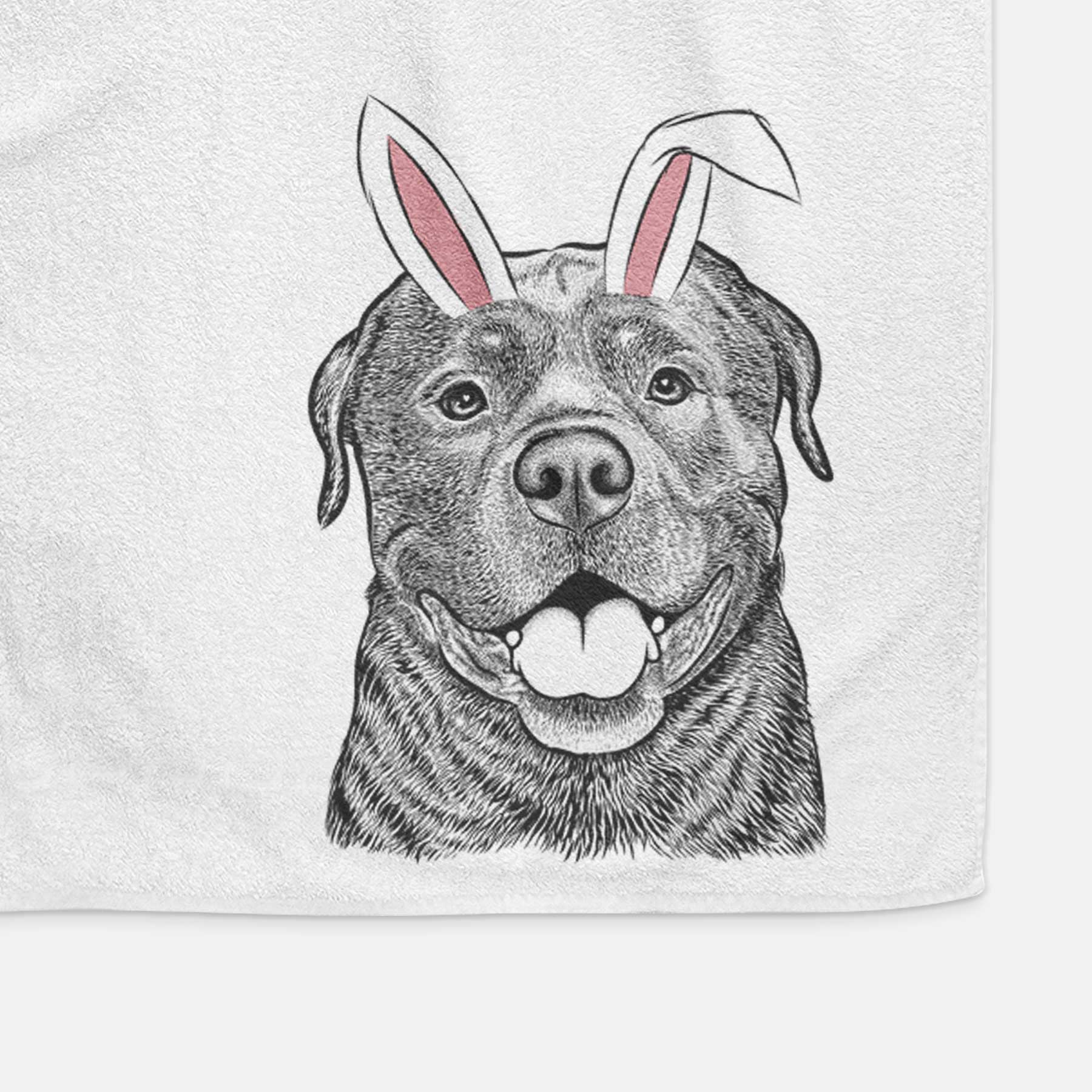 Kojak the Rottweiler Decorative Hand Towel