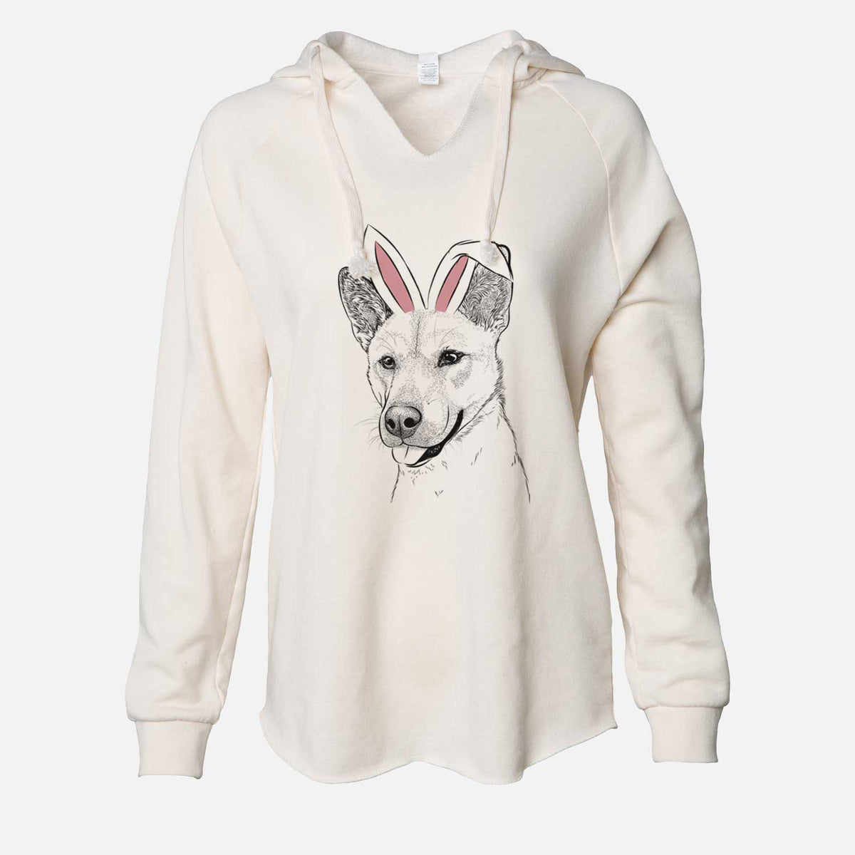 Easter Kulfi the Jindo Shiba Inu Mix - Cali Wave Hooded Sweatshirt