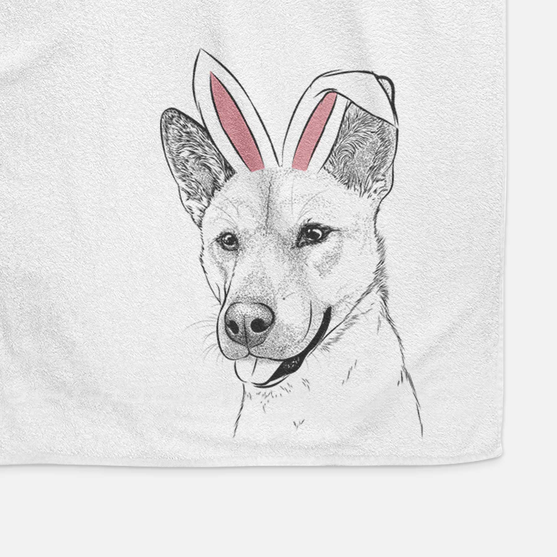 Kulfi the Jindo Shiba Inu Mix Decorative Hand Towel