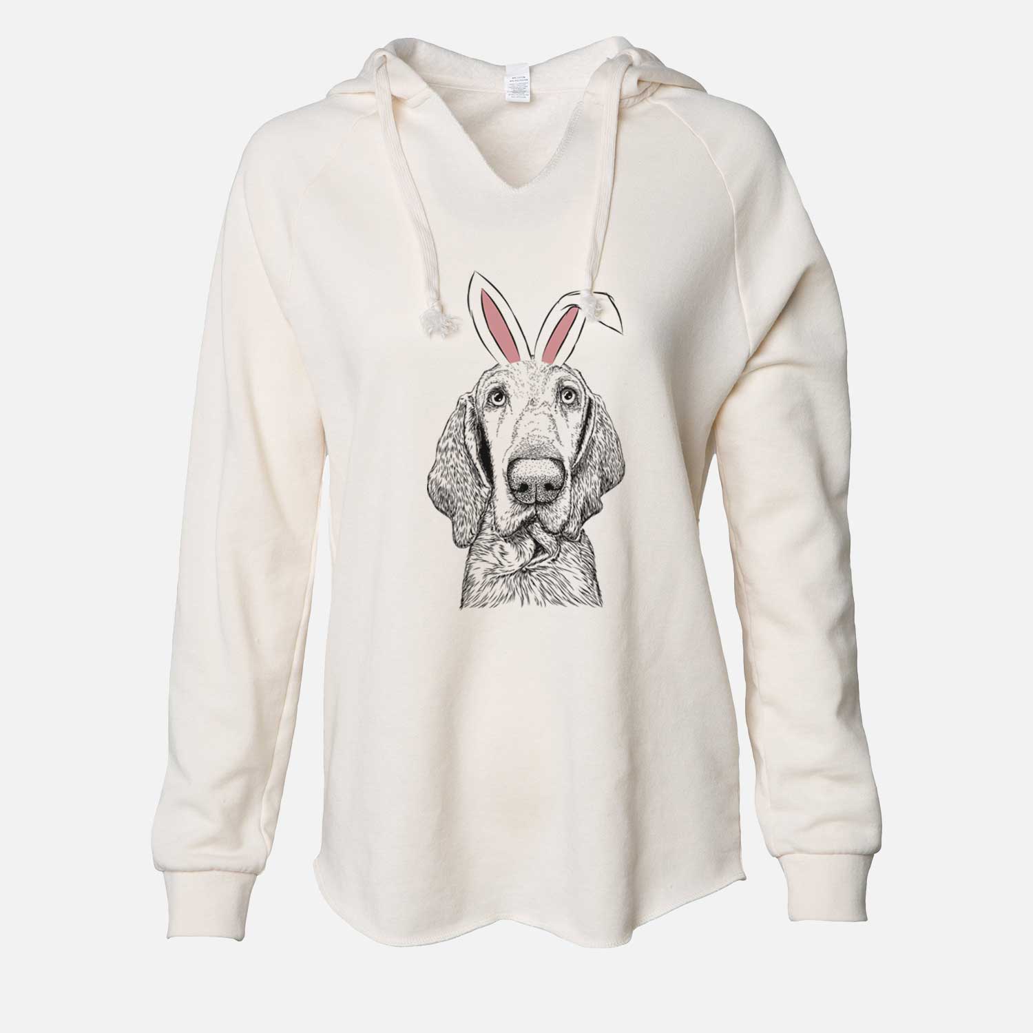 Easter Kylie the Bracco Italiano - Cali Wave Hooded Sweatshirt