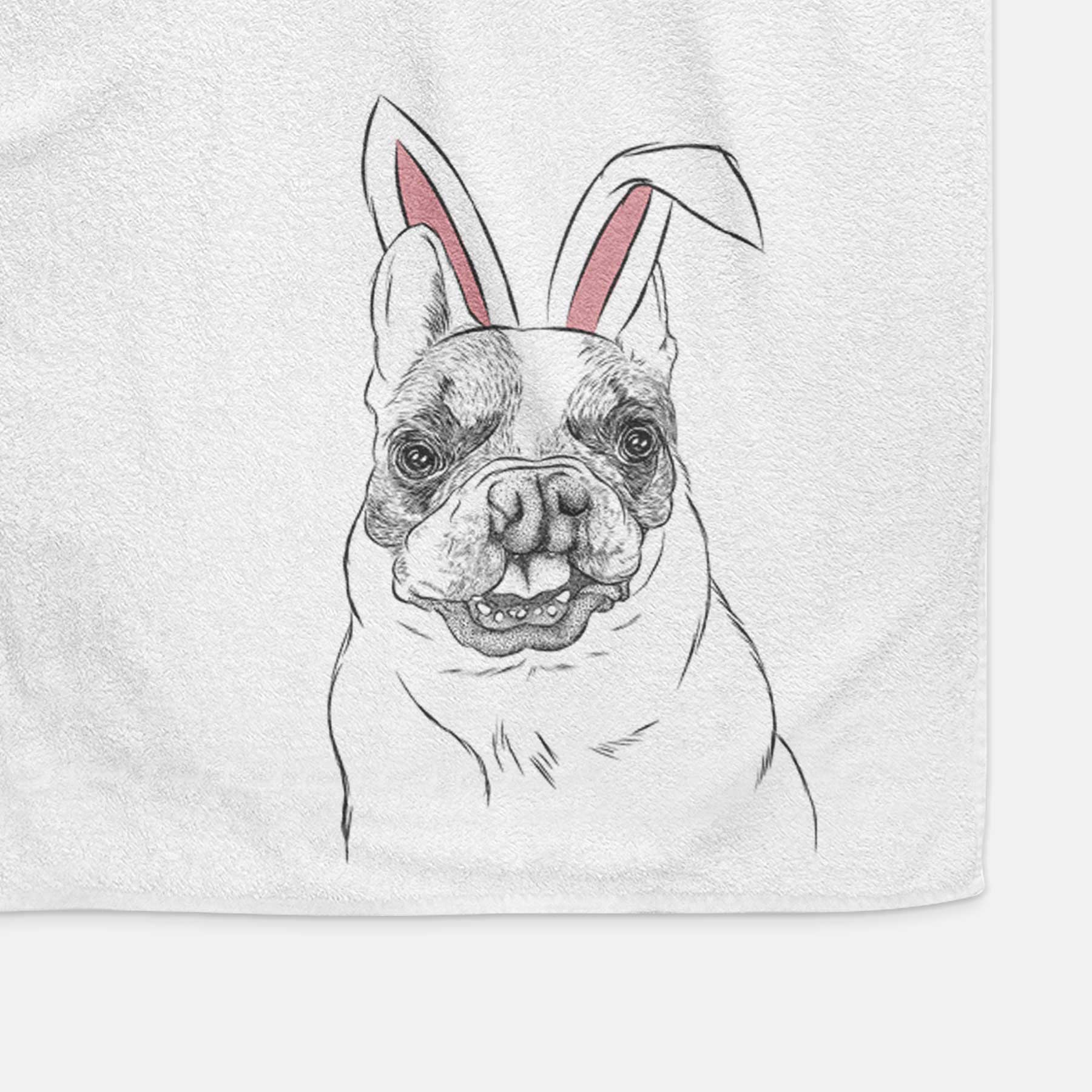 Lentil the French Bulldog Decorative Hand Towel