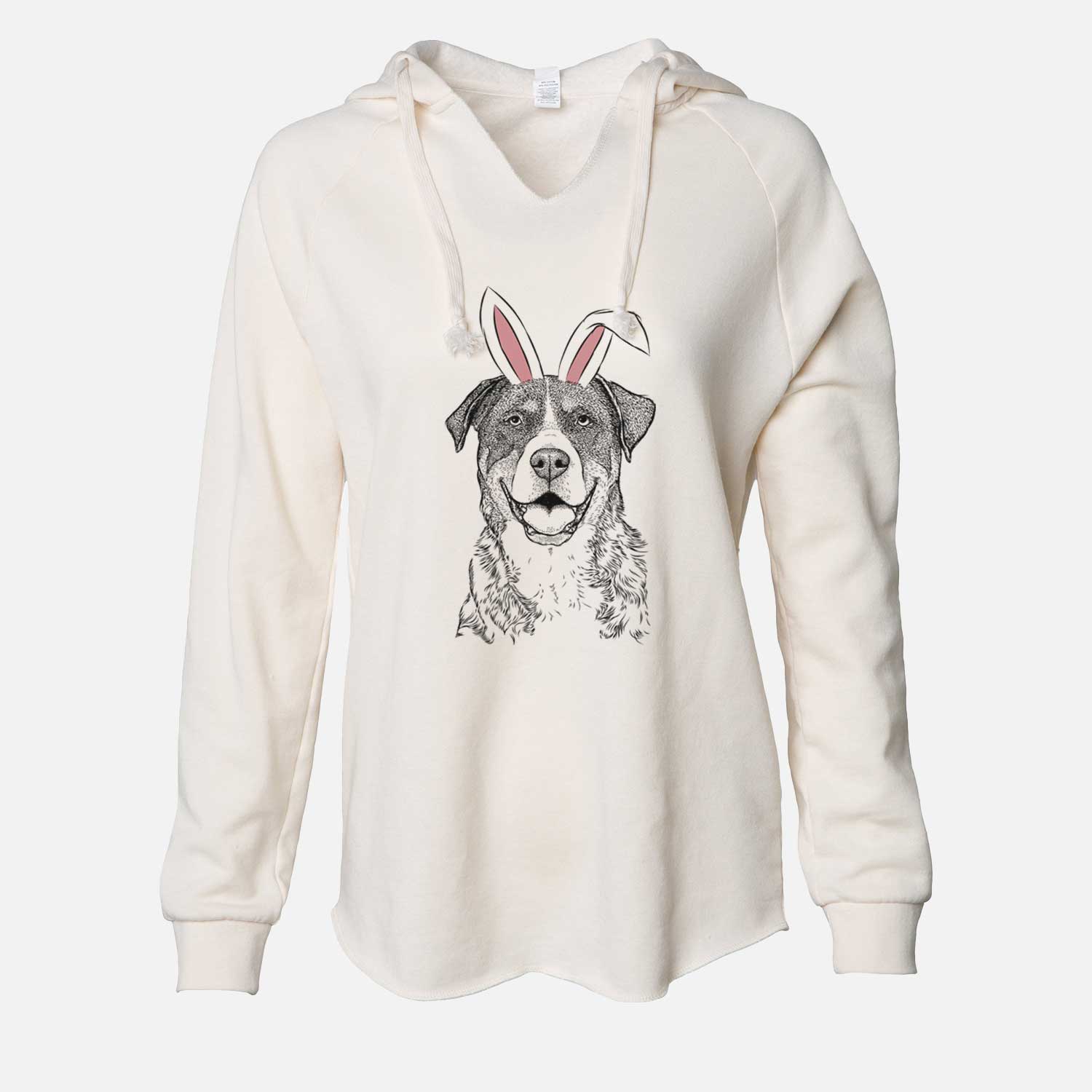 Easter Leon the Greater Swiss Mountain Dog - Cali Wave Hooded Sweatshirt