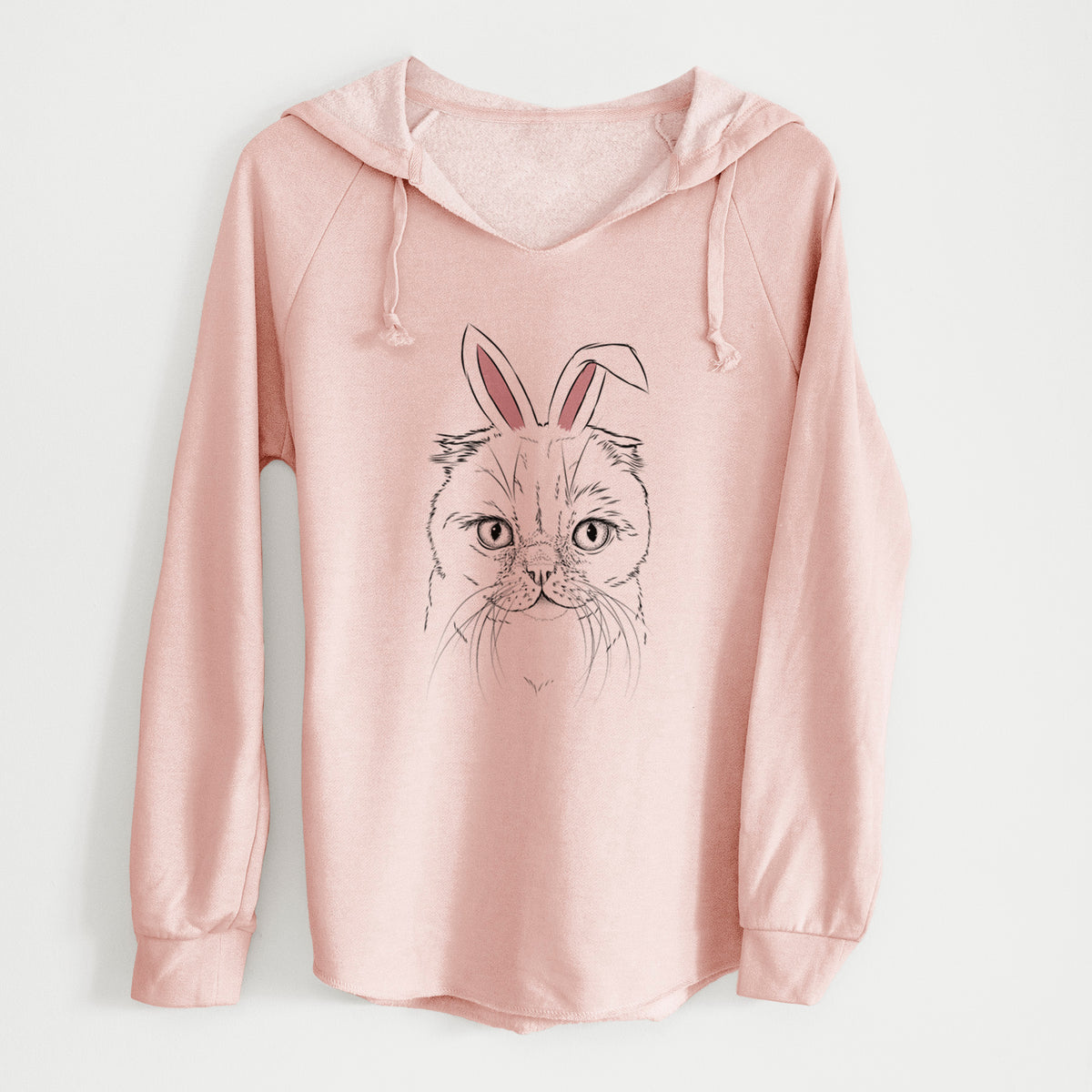 Easter Lina the Exotic Fold Cat - Cali Wave Hooded Sweatshirt