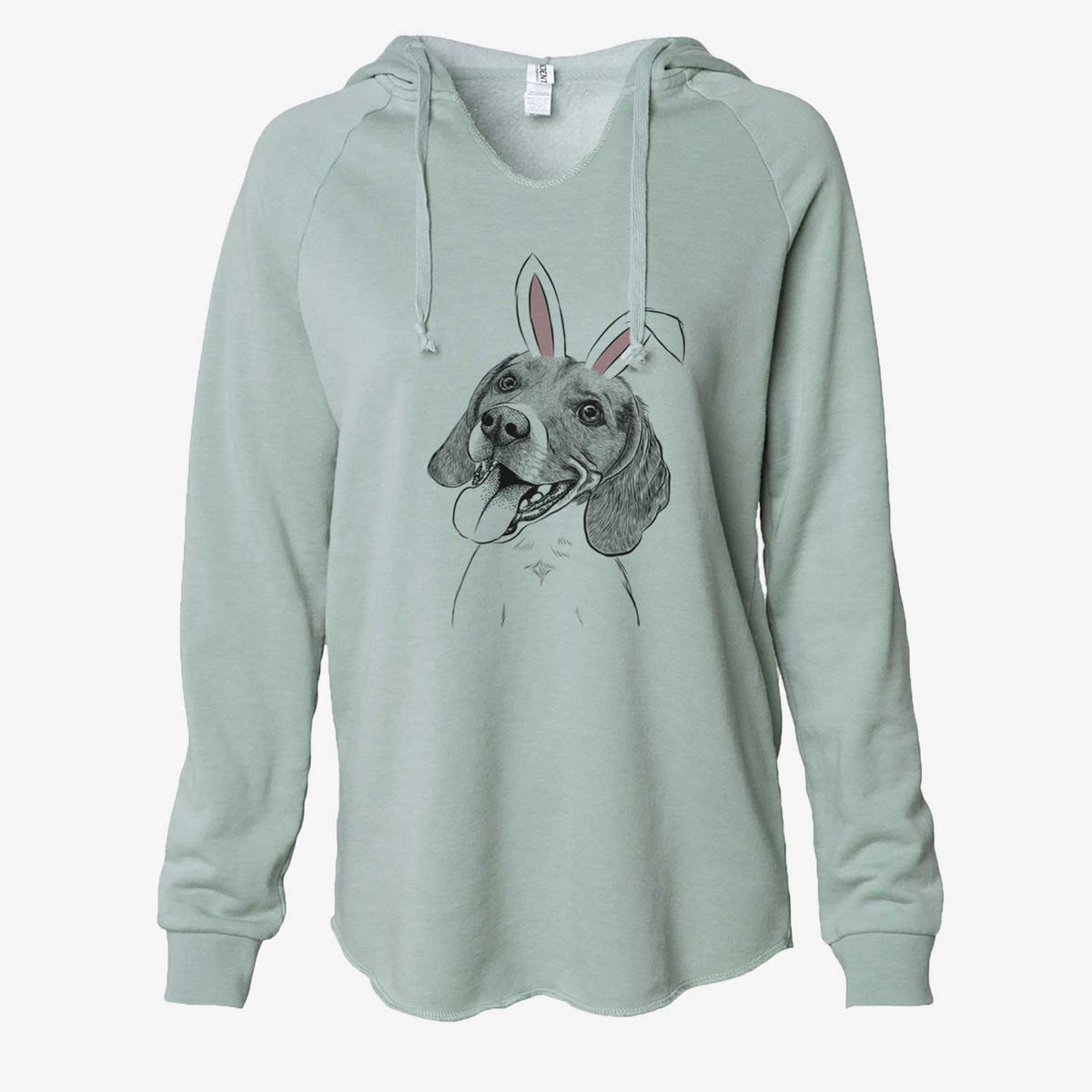Easter Little Bandit the Beagle - Cali Wave Hooded Sweatshirt