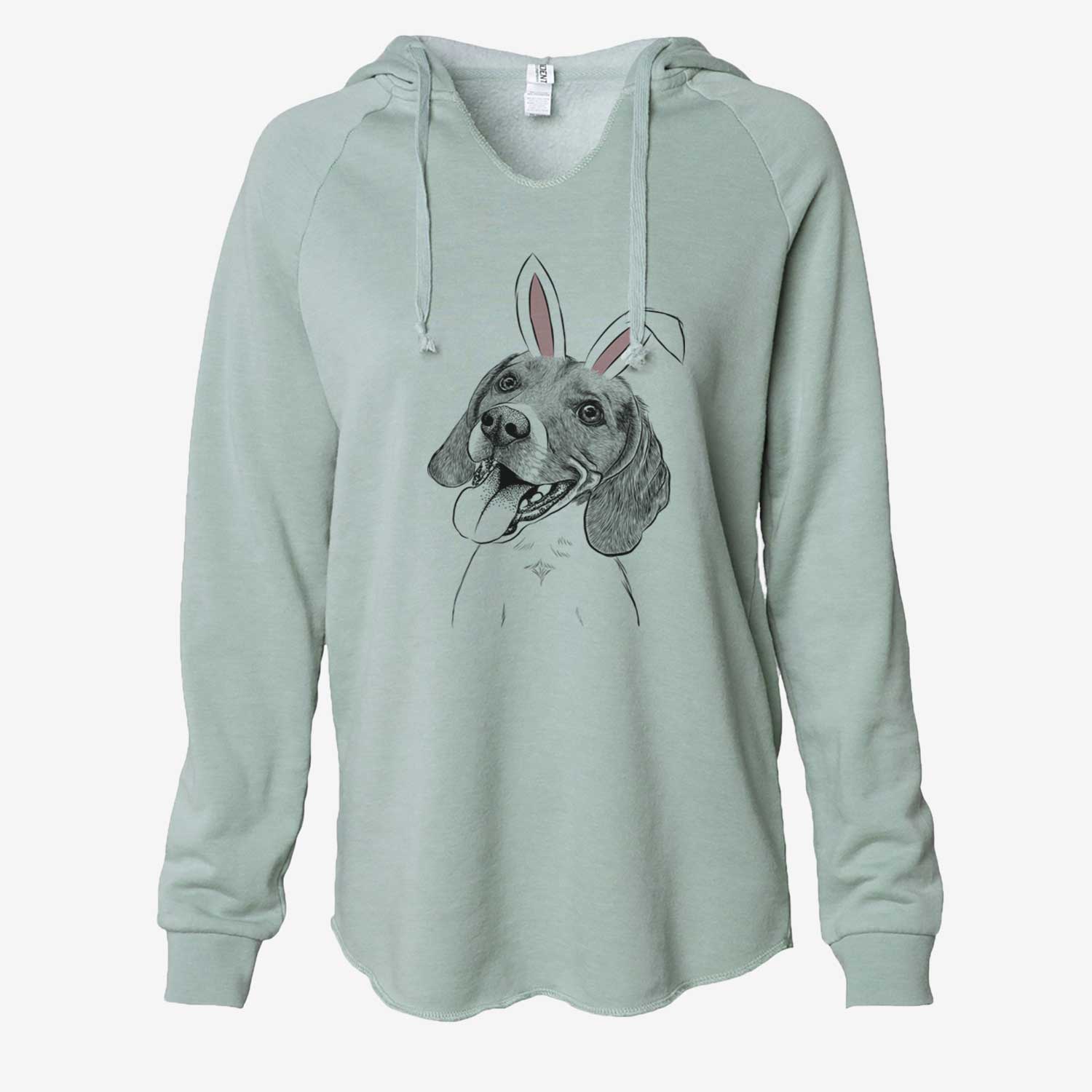 Easter Little Bandit the Beagle - Cali Wave Hooded Sweatshirt