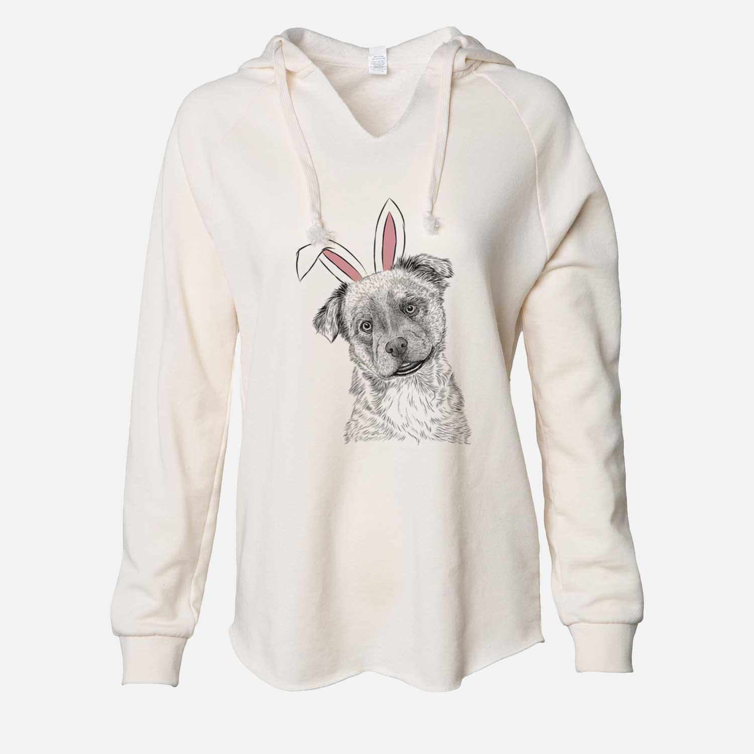 Easter Loki Bear the Australian Cattle Dog Mix - Cali Wave Hooded Sweatshirt