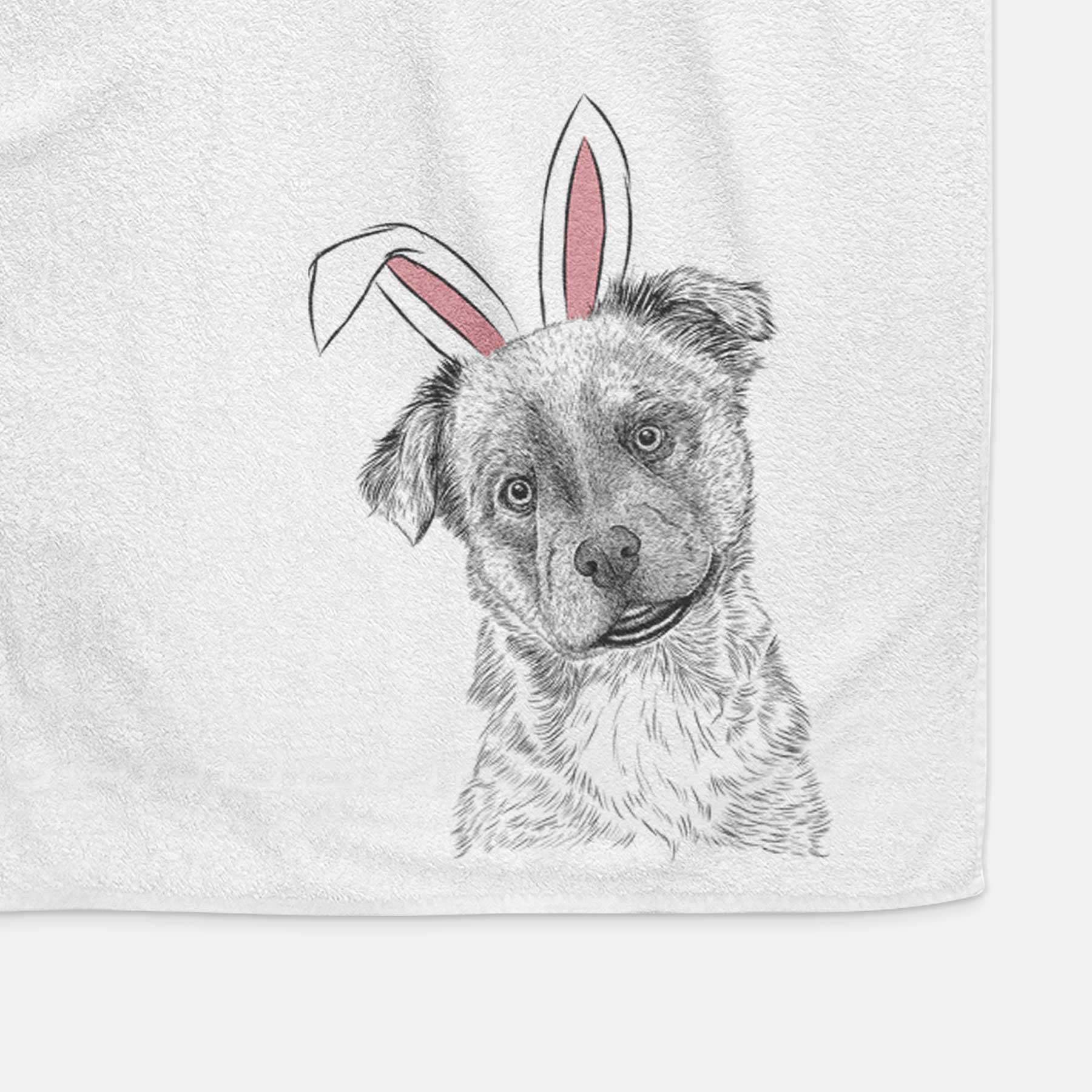 Loki Bear the Australian Cattle Dog Mix Decorative Hand Towel