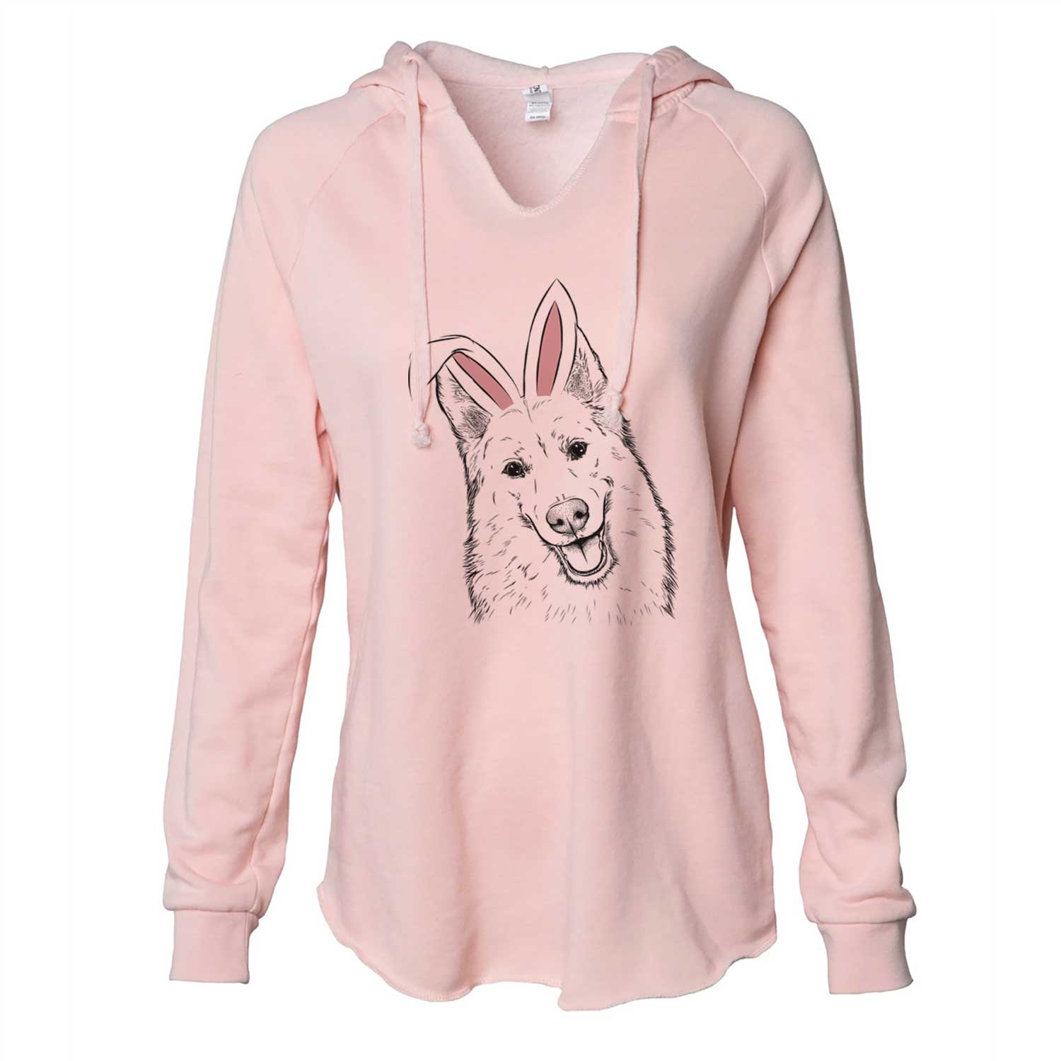 Easter Loki the Husky Shepherd Mix - Cali Wave Hooded Sweatshirt