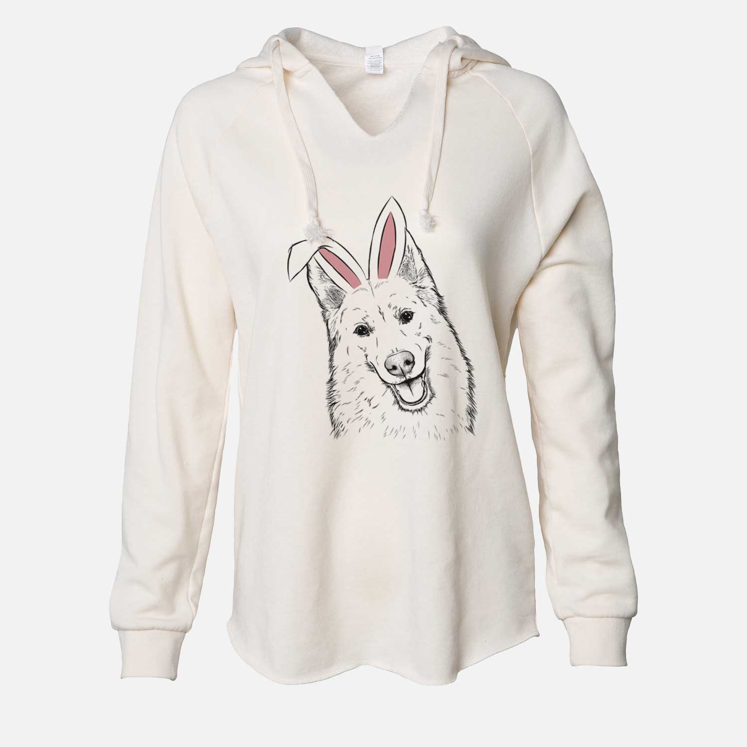 Easter Loki the Husky Shepherd Mix - Cali Wave Hooded Sweatshirt
