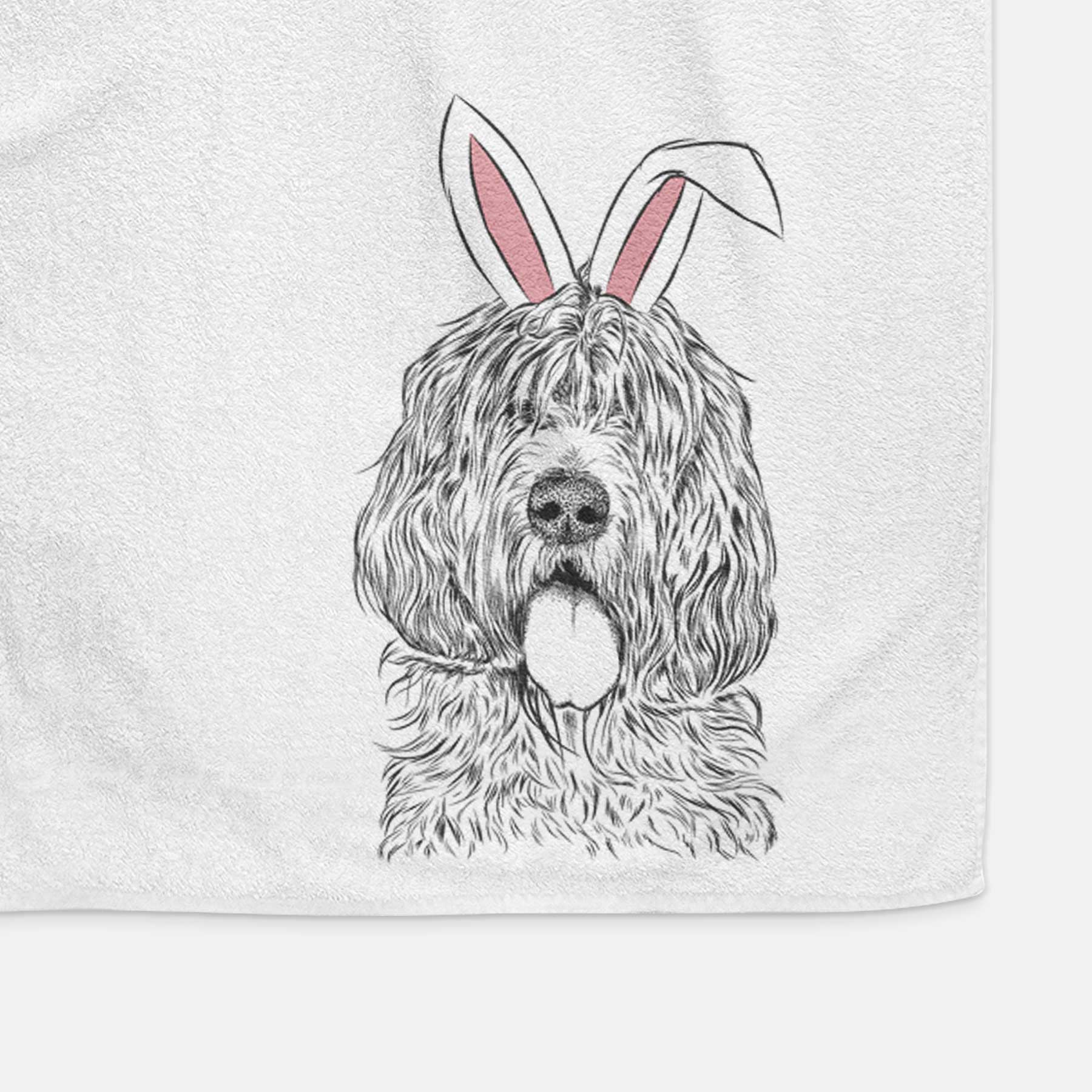 Lou the Otterhound Decorative Hand Towel