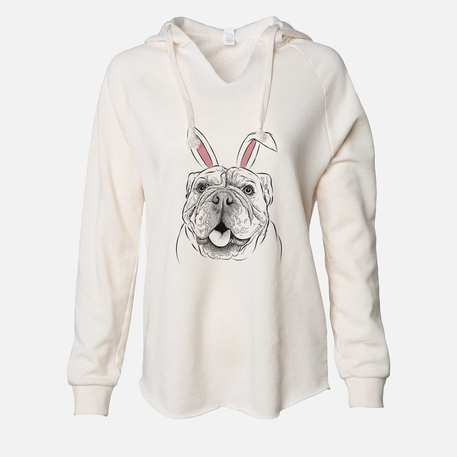 Easter Louie the English Bulldog - Cali Wave Hooded Sweatshirt