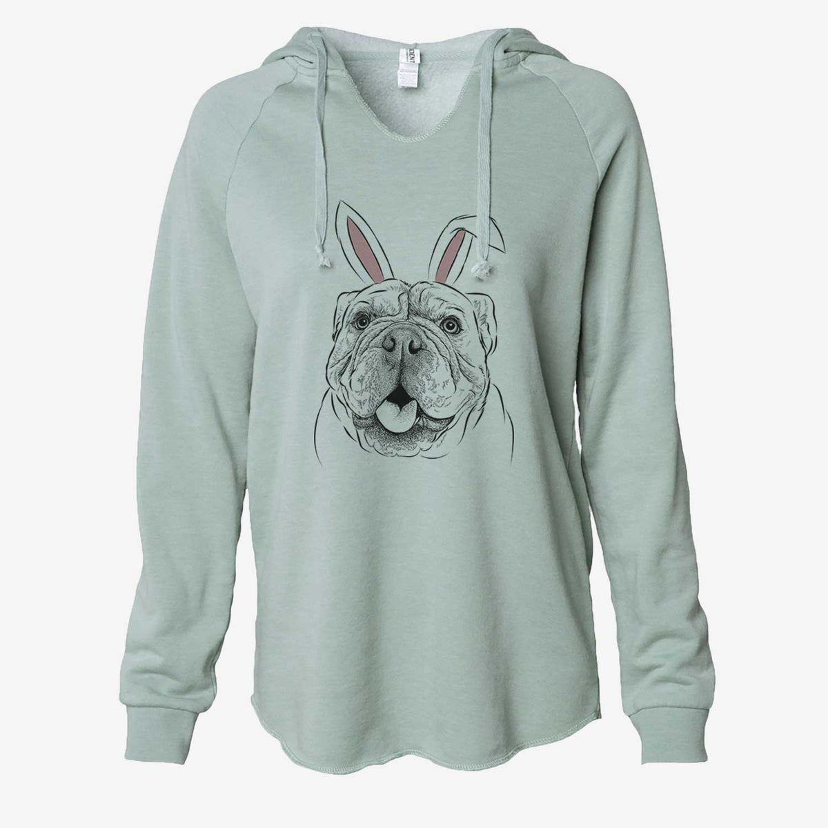 Easter Louie the English Bulldog - Cali Wave Hooded Sweatshirt