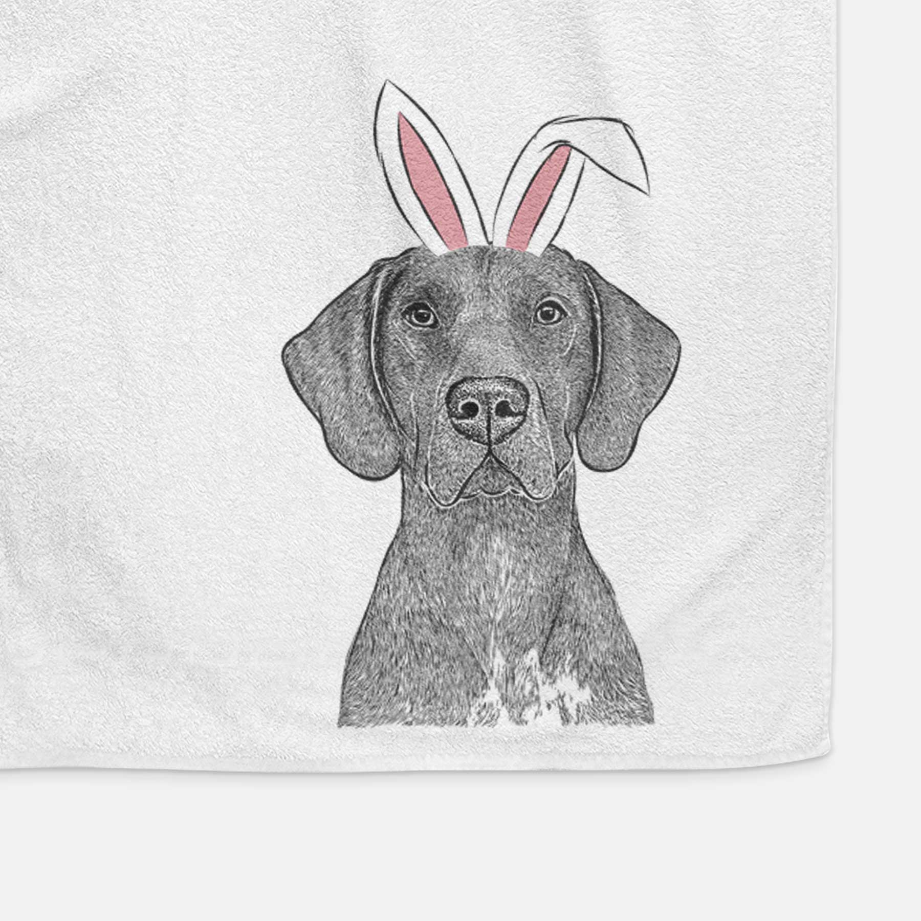 Lucifer the German Shorthaired Pointer Decorative Hand Towel