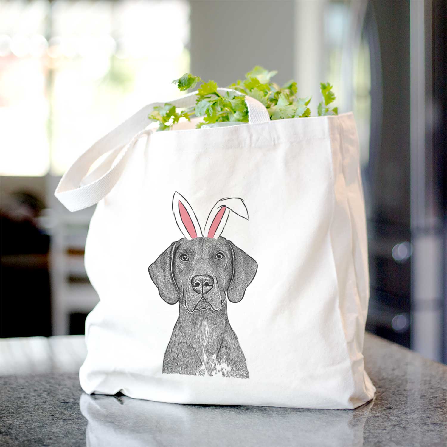 Lucifer the German Shorthaired Pointer - Tote Bag