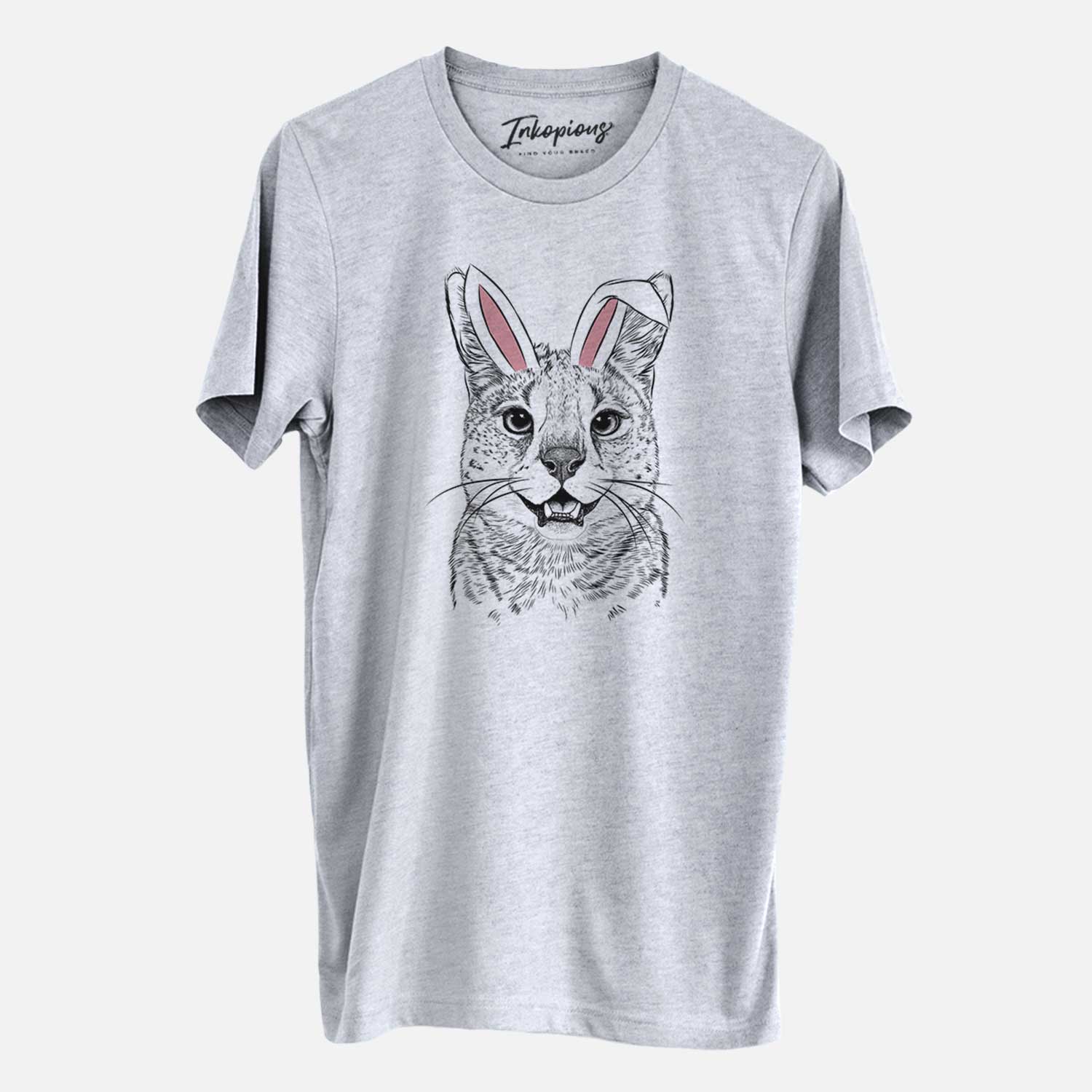 Easter Lucky the Serval Cat - Unisex Crewneck