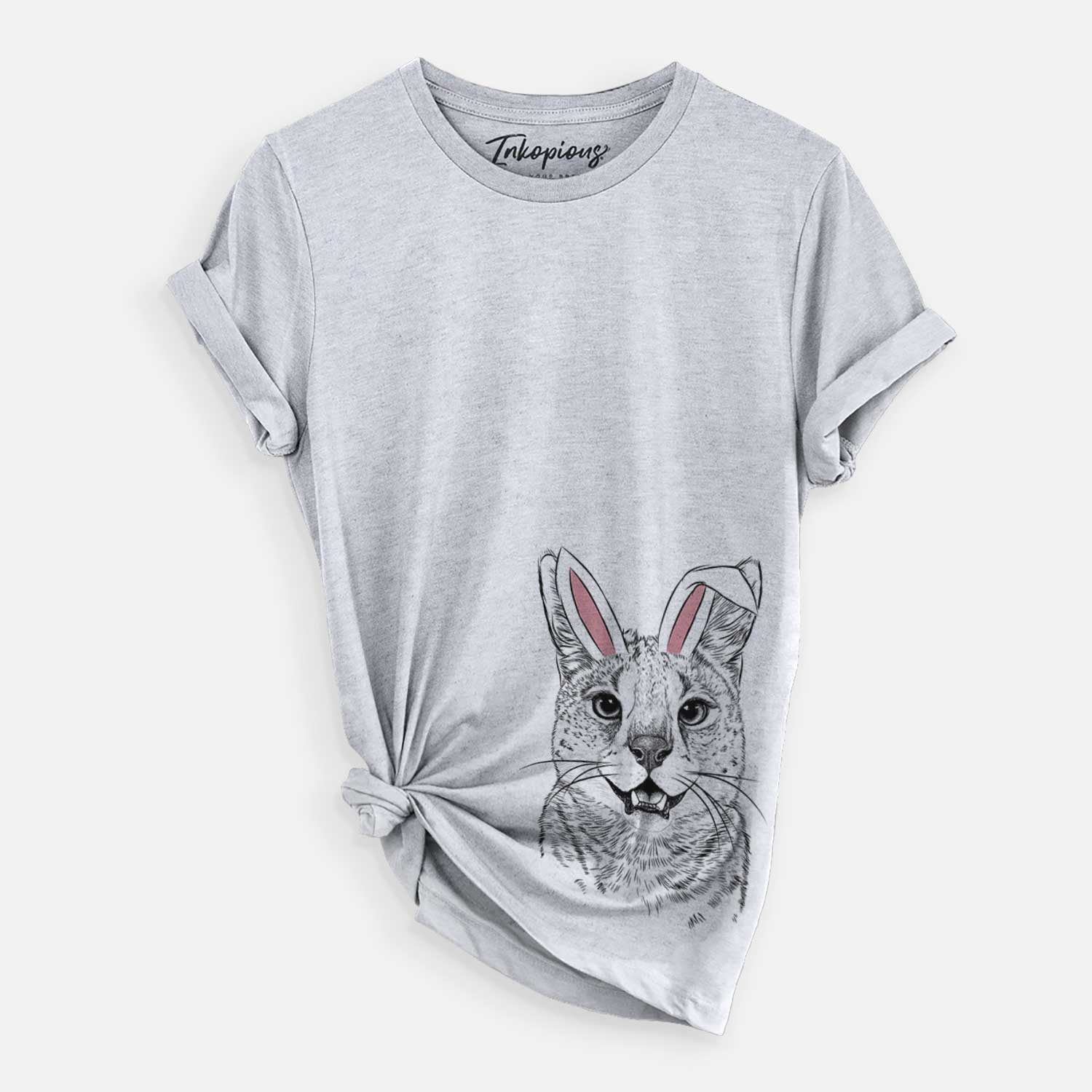Easter Lucky the Serval Cat - Unisex Crewneck
