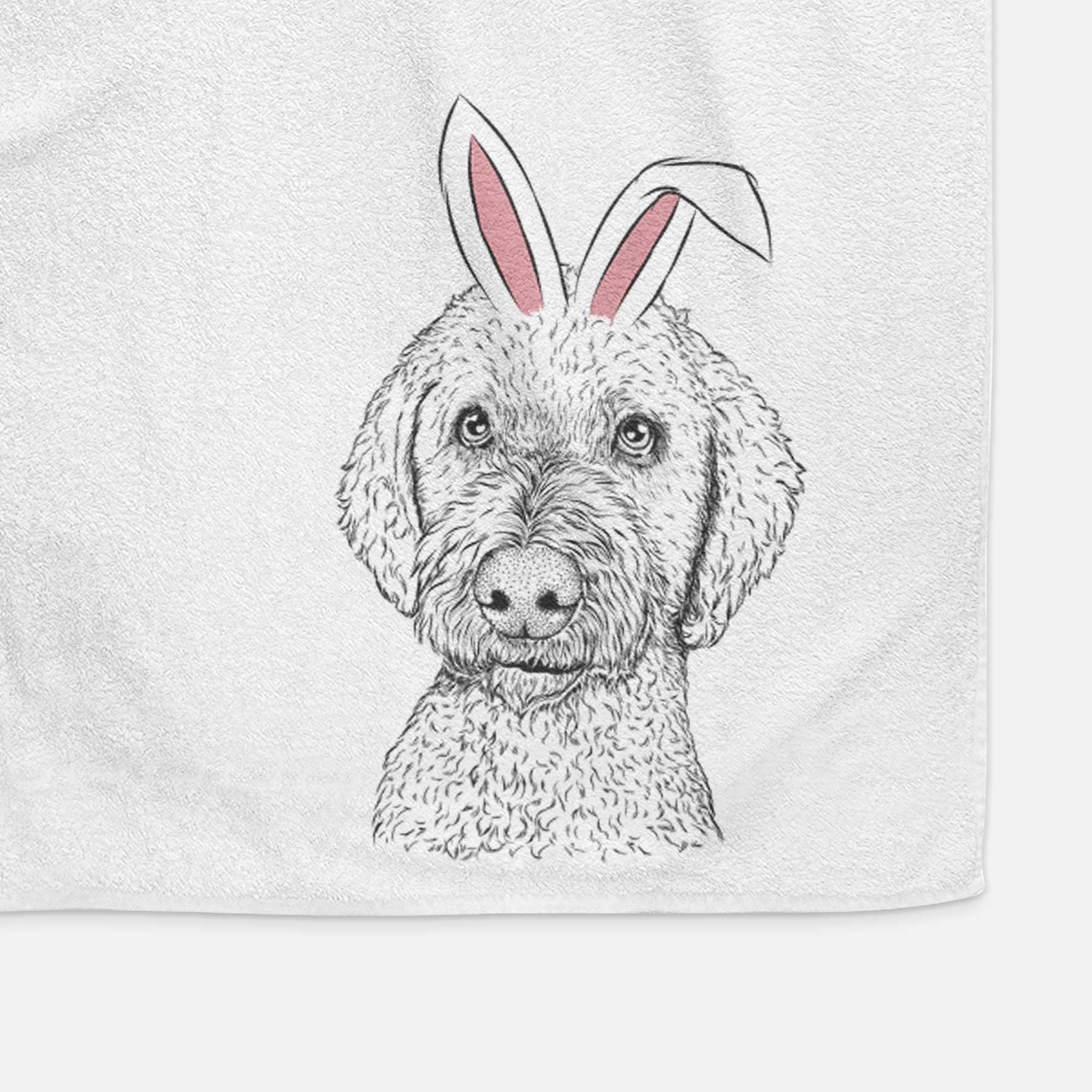 Lucy Boo the Goldendoodle Decorative Hand Towel