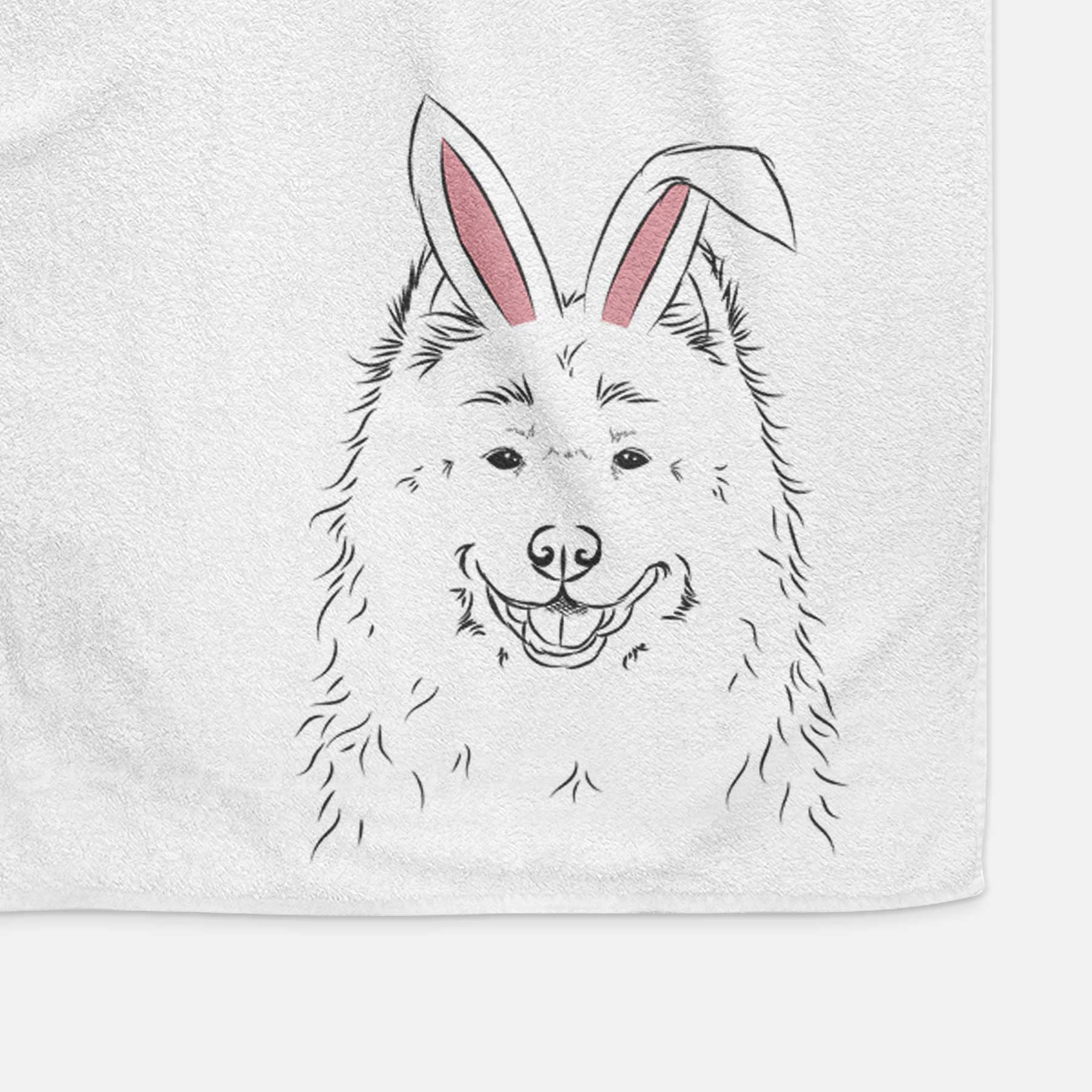 Luka the Samoyed Decorative Hand Towel